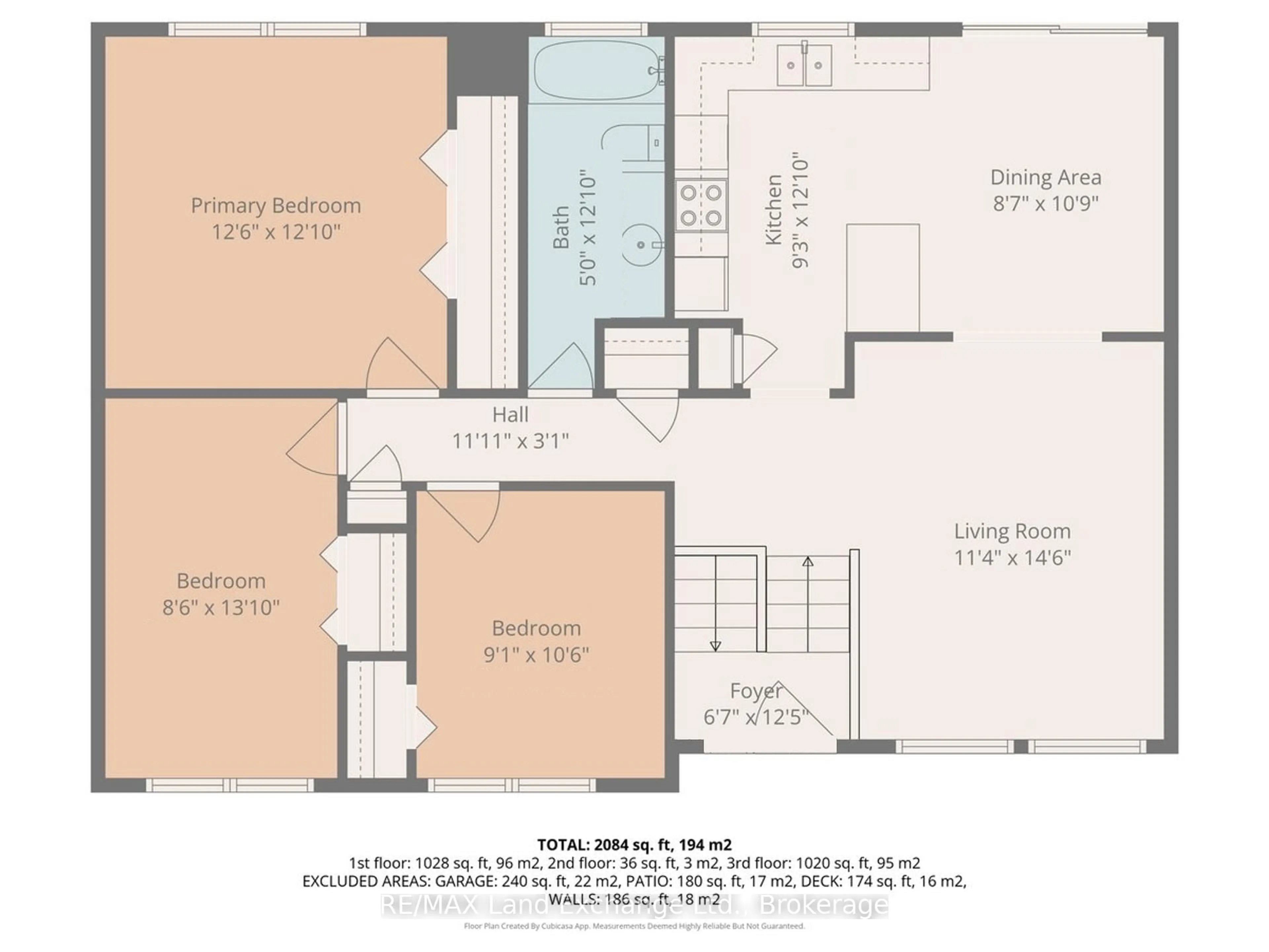 Floor plan for 542 Green St, Saugeen Shores Ontario N0H 2C0
