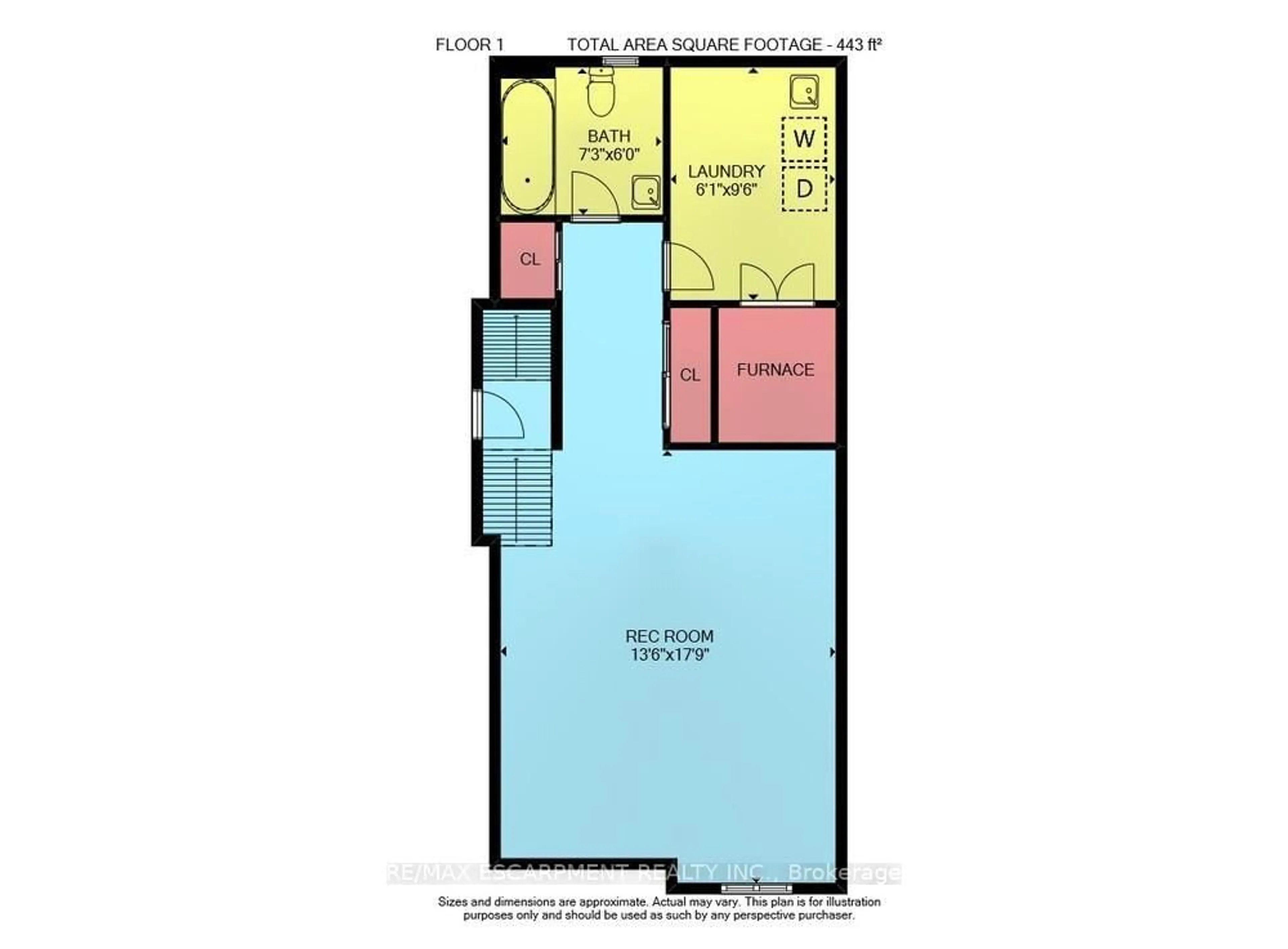 Floor plan for 179 Burris St, Hamilton Ontario L8M 2J7
