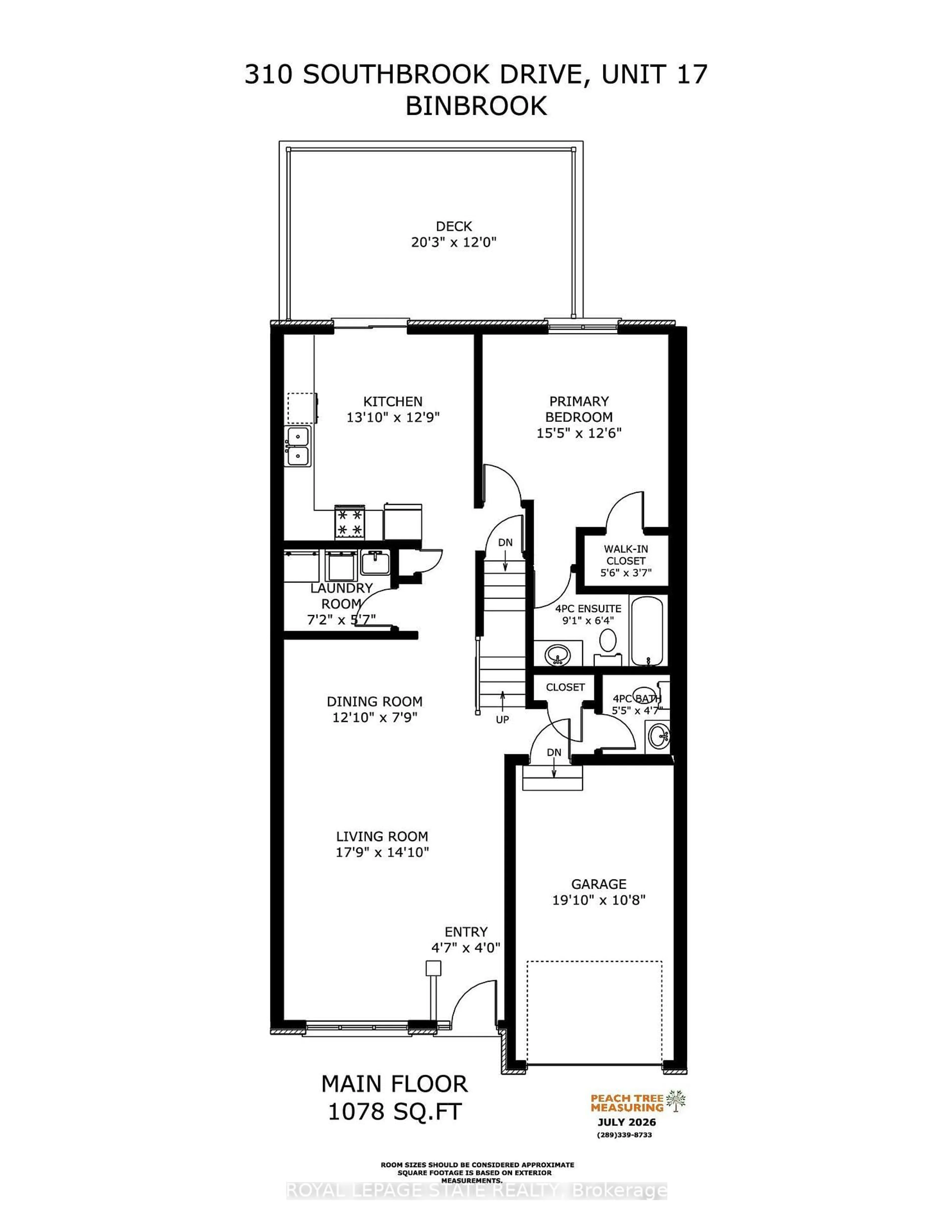 Floor plan for 310 Southbrook Dr #17, Hamilton Ontario L0R 1C0