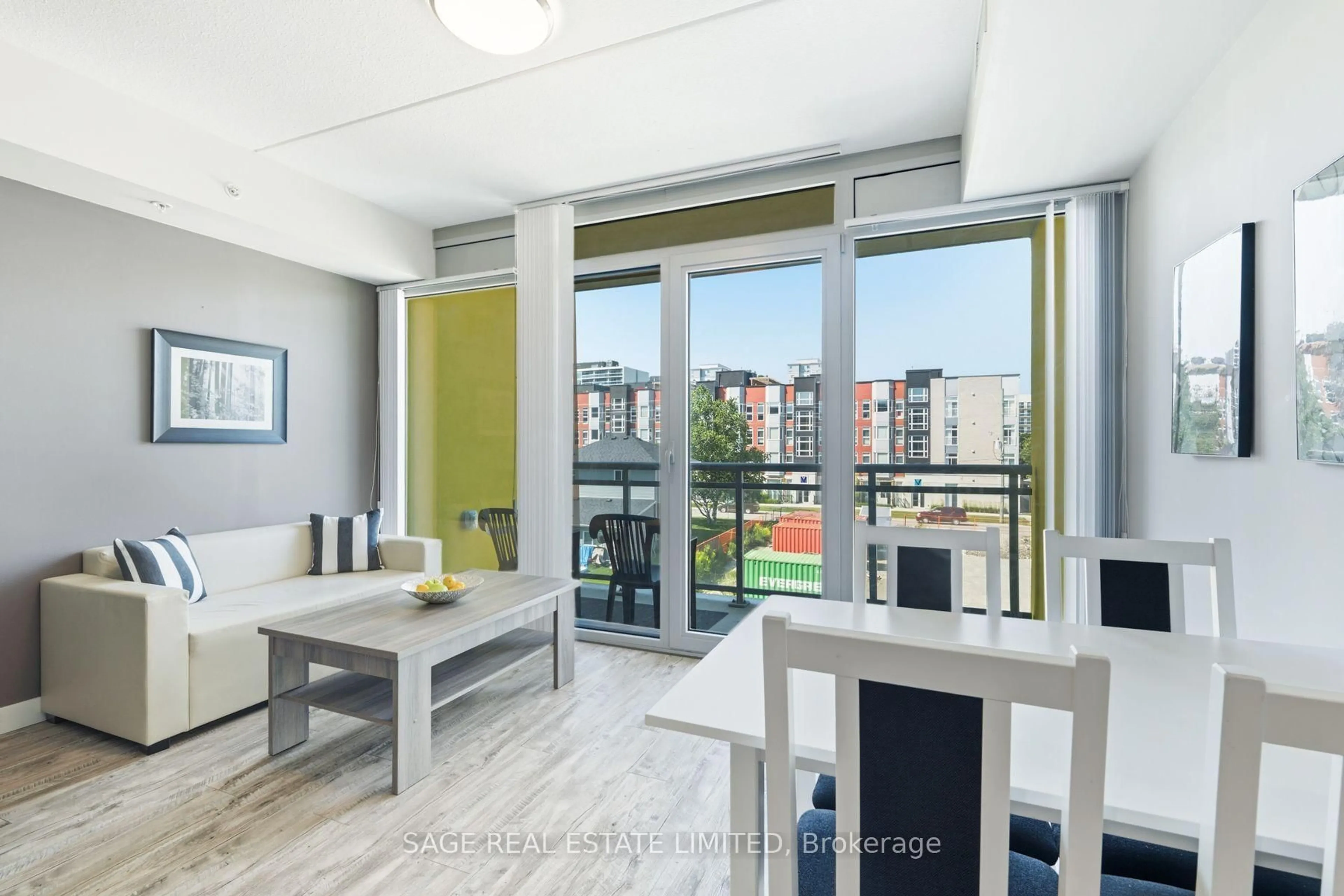 Balcony in the apartment, unknown for 257 Hemlock St #424, Waterloo Ontario N2L 0K2