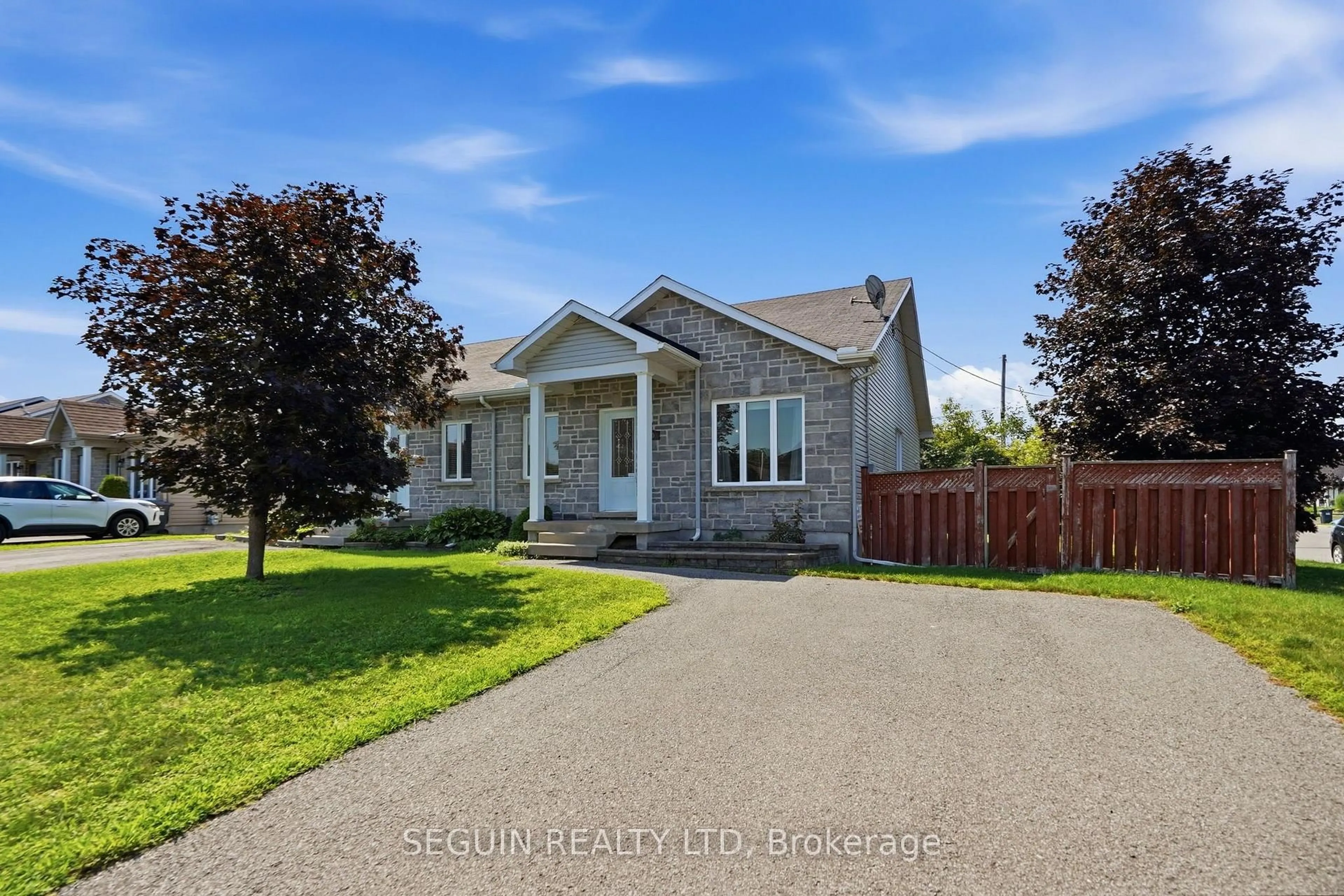A pic from outside/outdoor area/front of a property/back of a property/a pic from drone, street for 410 Marc Andre St, Hawkesbury Ontario K6A 0A5