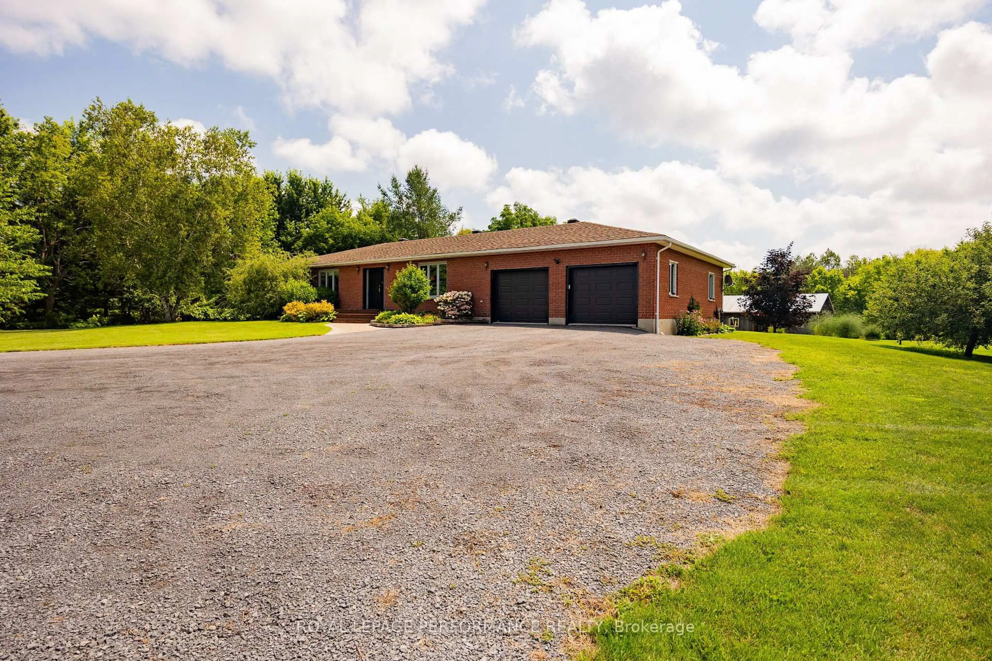 A pic from outside/outdoor area/front of a property/back of a property/a pic from drone, water/lake/river/ocean view for 3610 Cloverside Rd, North Stormont Ontario K0C 1C0