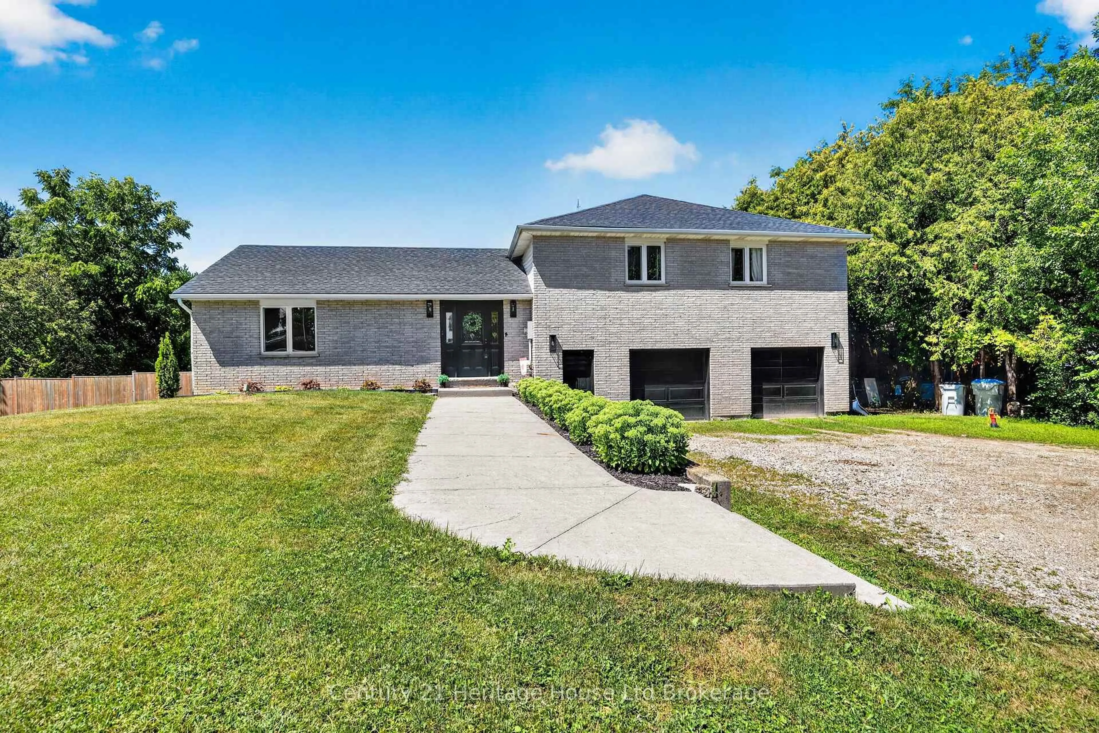 A pic from outside/outdoor area/front of a property/back of a property/a pic from drone, street for 1668 Perth 123 Rd, Perth South Ontario N4X 1C6