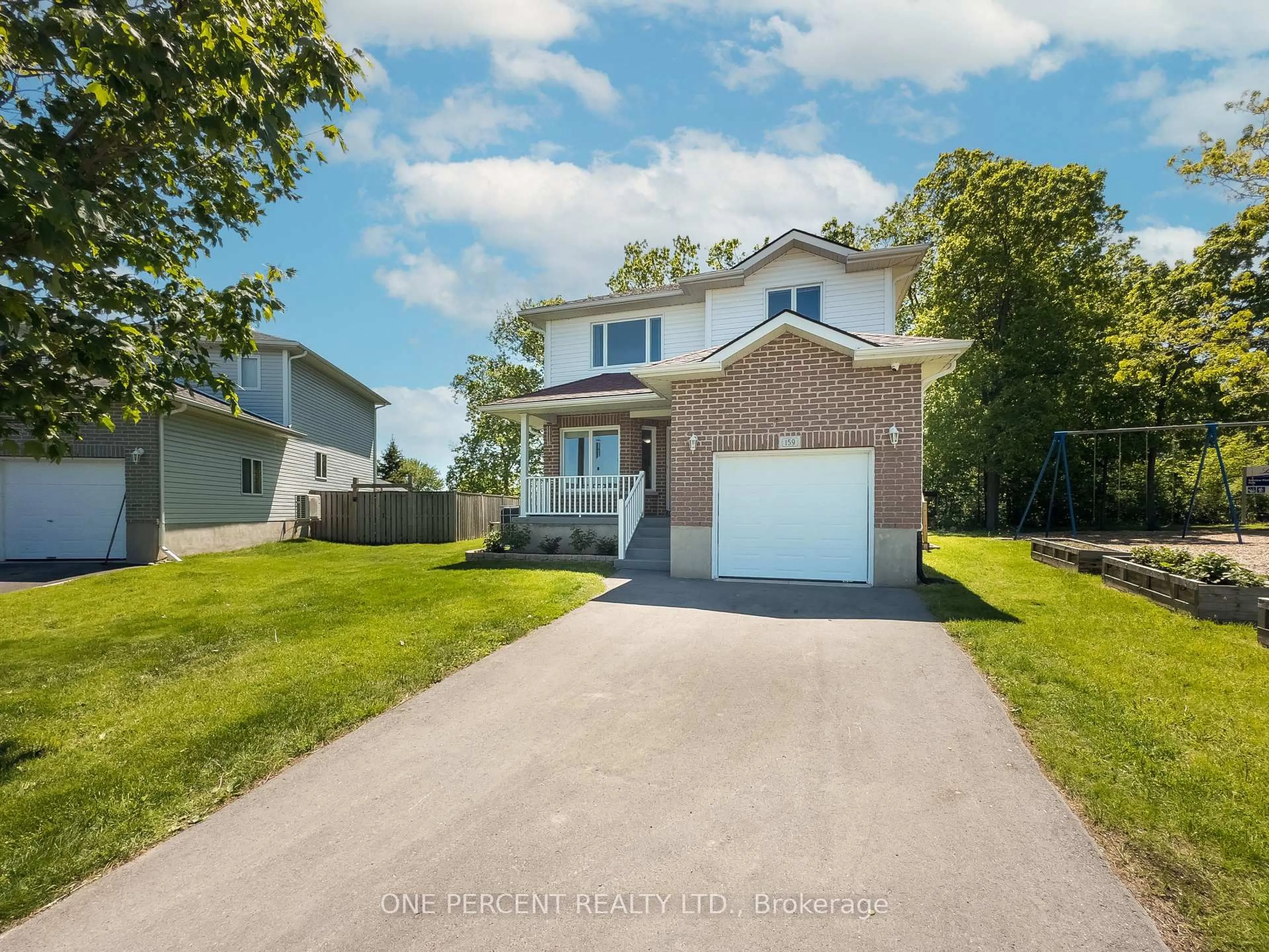 Home with vinyl exterior material, street for 159 Macdougall Dr, Loyalist Ontario K7N 0A2