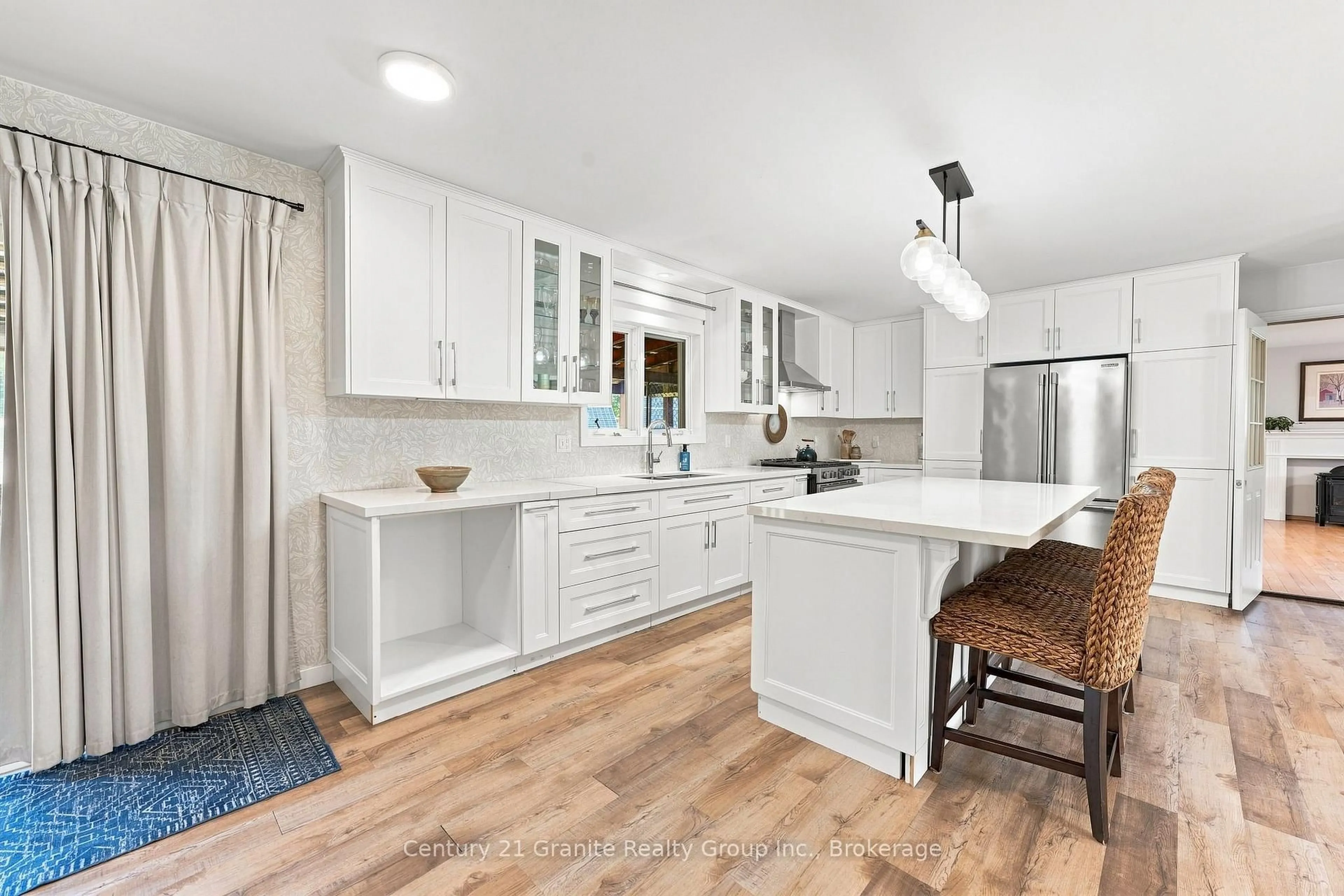 Open concept kitchen, ceramic/tile floor for 2125 Boulter Rd, Maple Leaf Ontario K0L 2R0