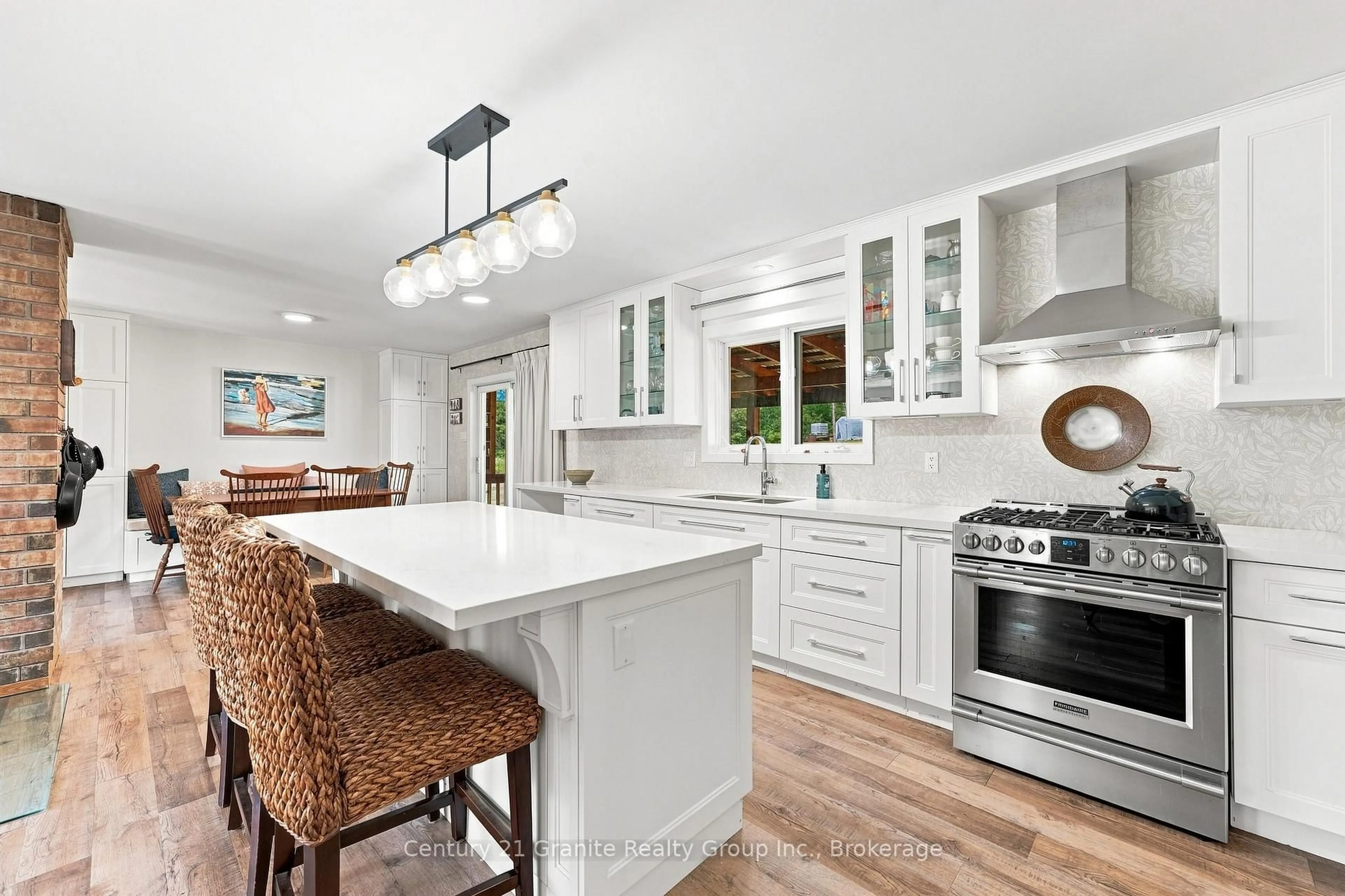 Open concept kitchen, ceramic/tile floor for 2125 Boulter Rd, Maple Leaf Ontario K0L 2R0