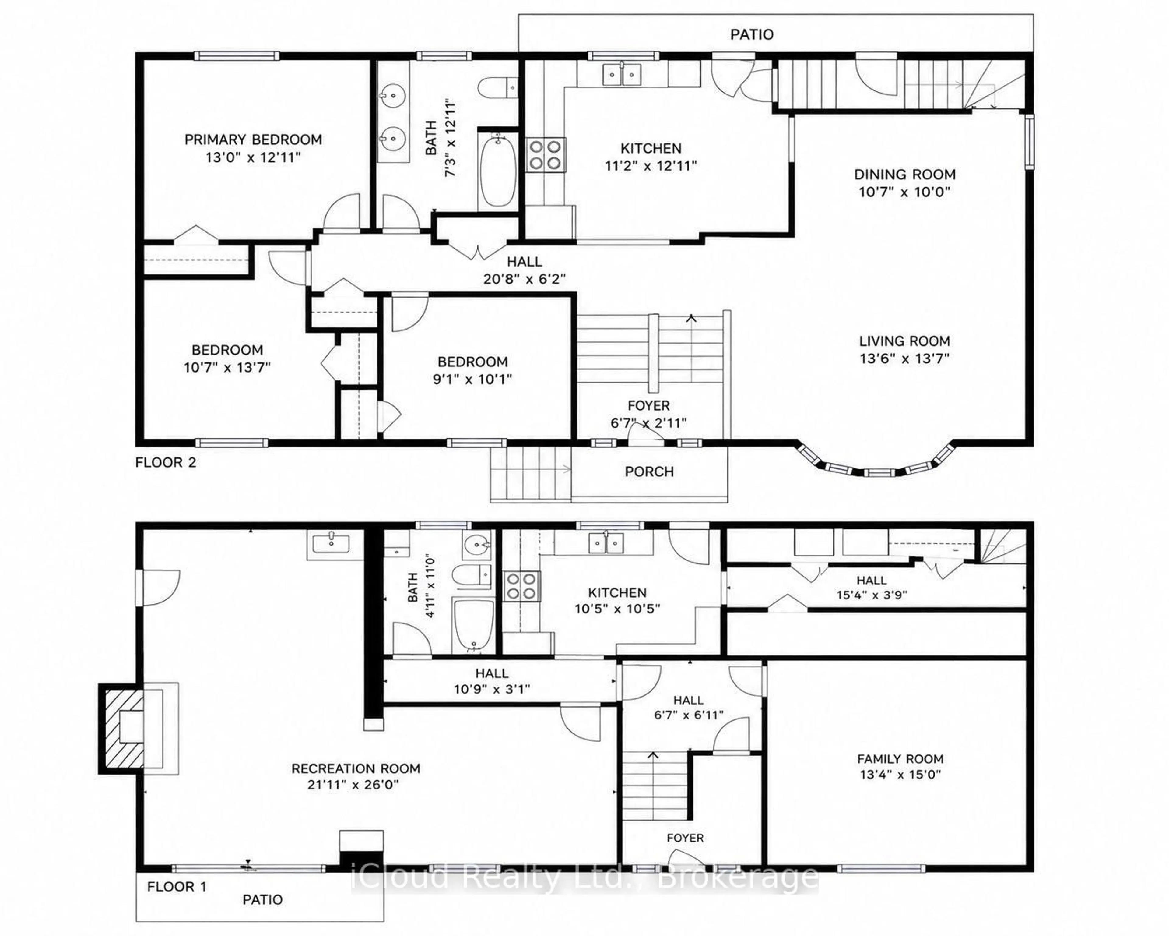 Floor plan for 143 Morenz Cres, Kingston Ontario K7K 2X4