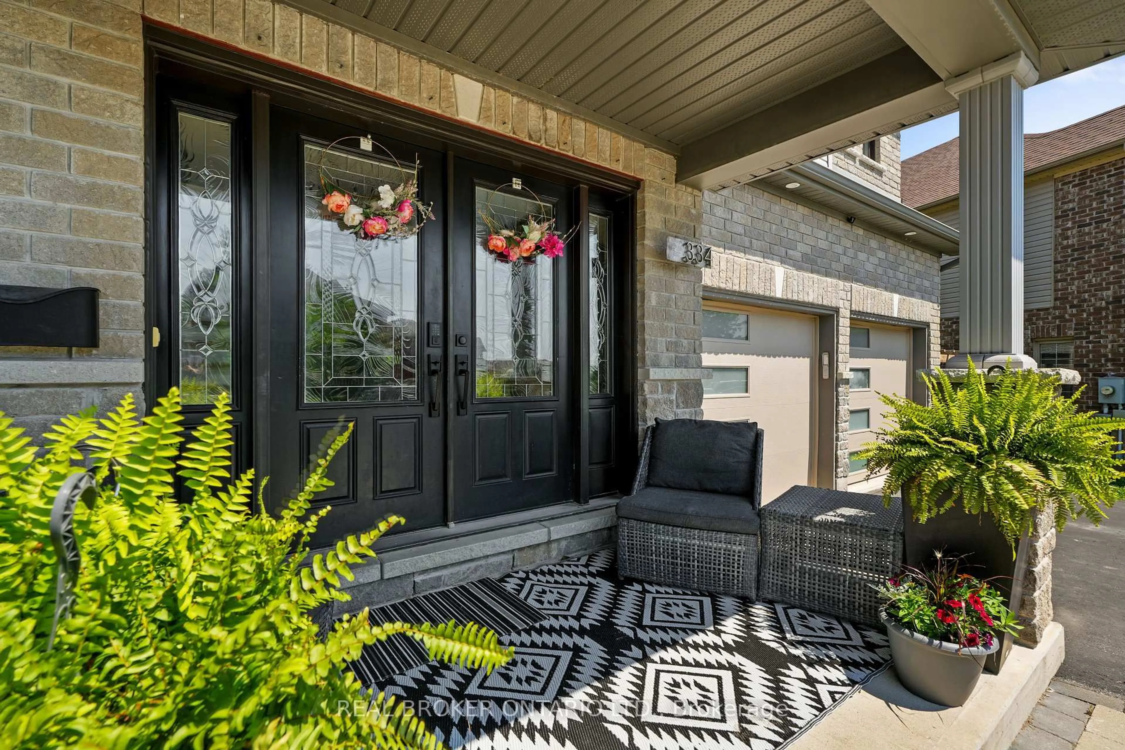 Patio, street for 334 Blacksmith Way, Peterborough Ontario K9L 0B4