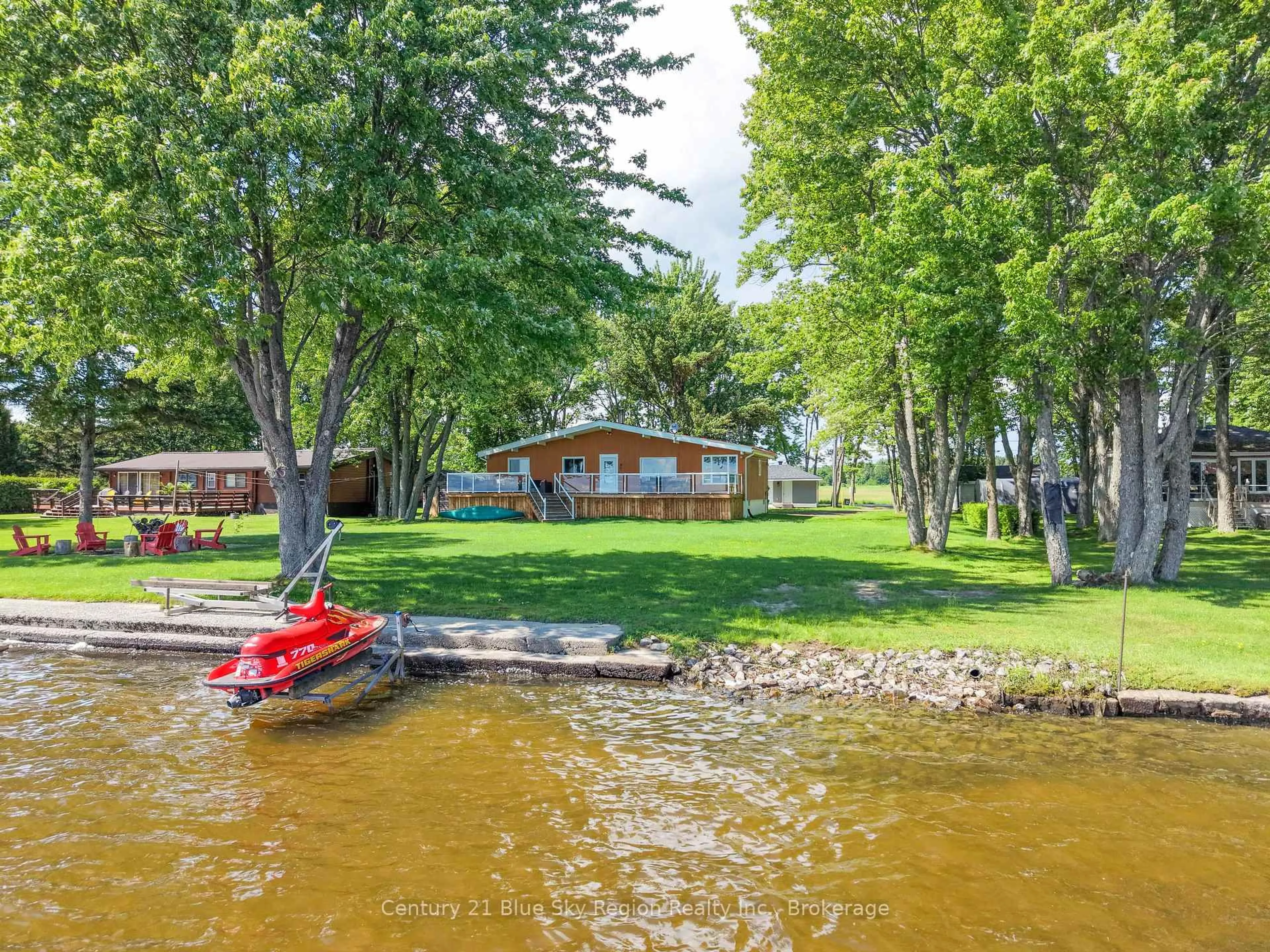 A pic from outside/outdoor area/front of a property/back of a property/a pic from drone, water/lake/river/ocean view for 370 Marleau Rd, West Nipissing Ontario P2B 2X1