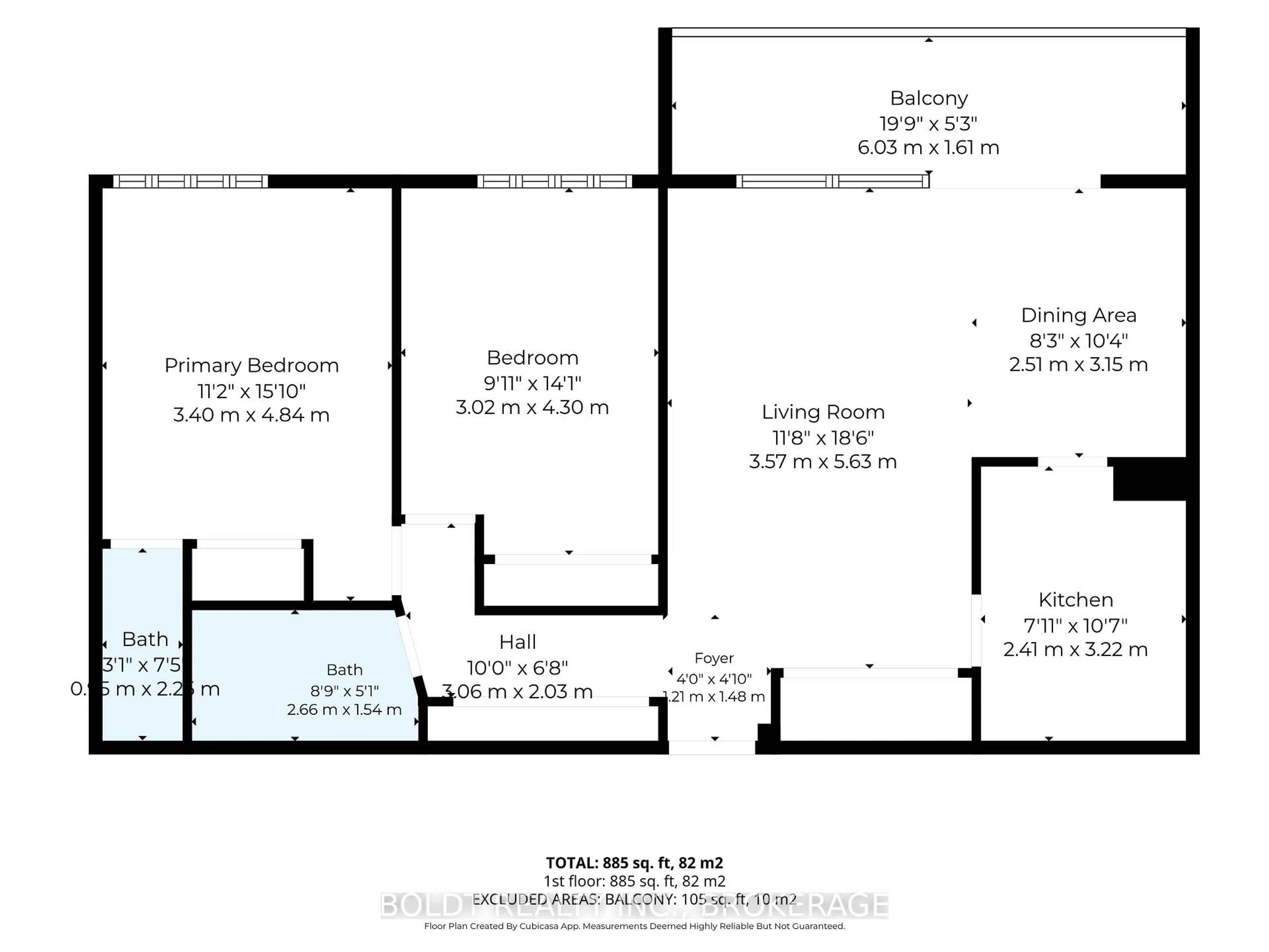Floor plan for 15 Towering Heights Blvd #1206, St. Catharines Ontario L2T 3G7