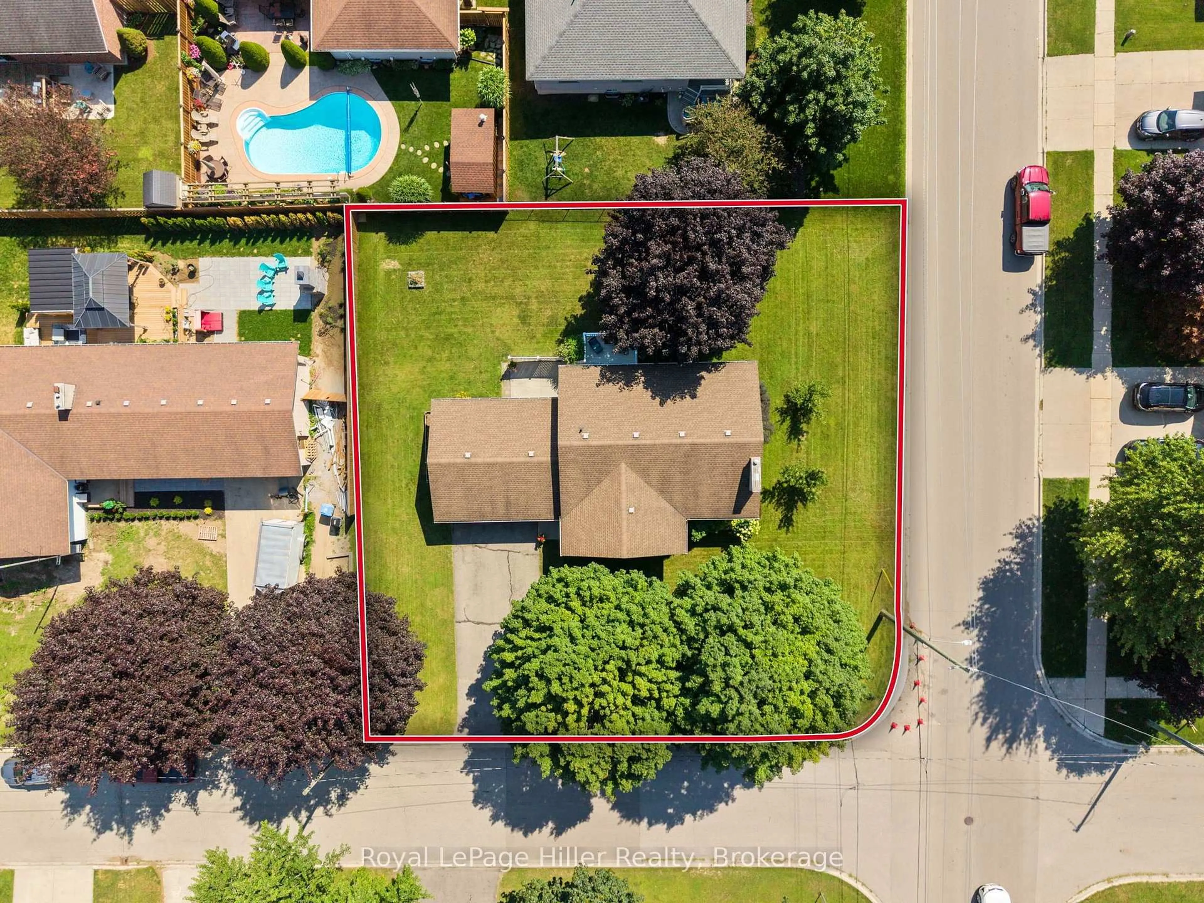 A pic from outside/outdoor area/front of a property/back of a property/a pic from drone, street for 50 Albert St, West Perth Ontario N0K 1N0