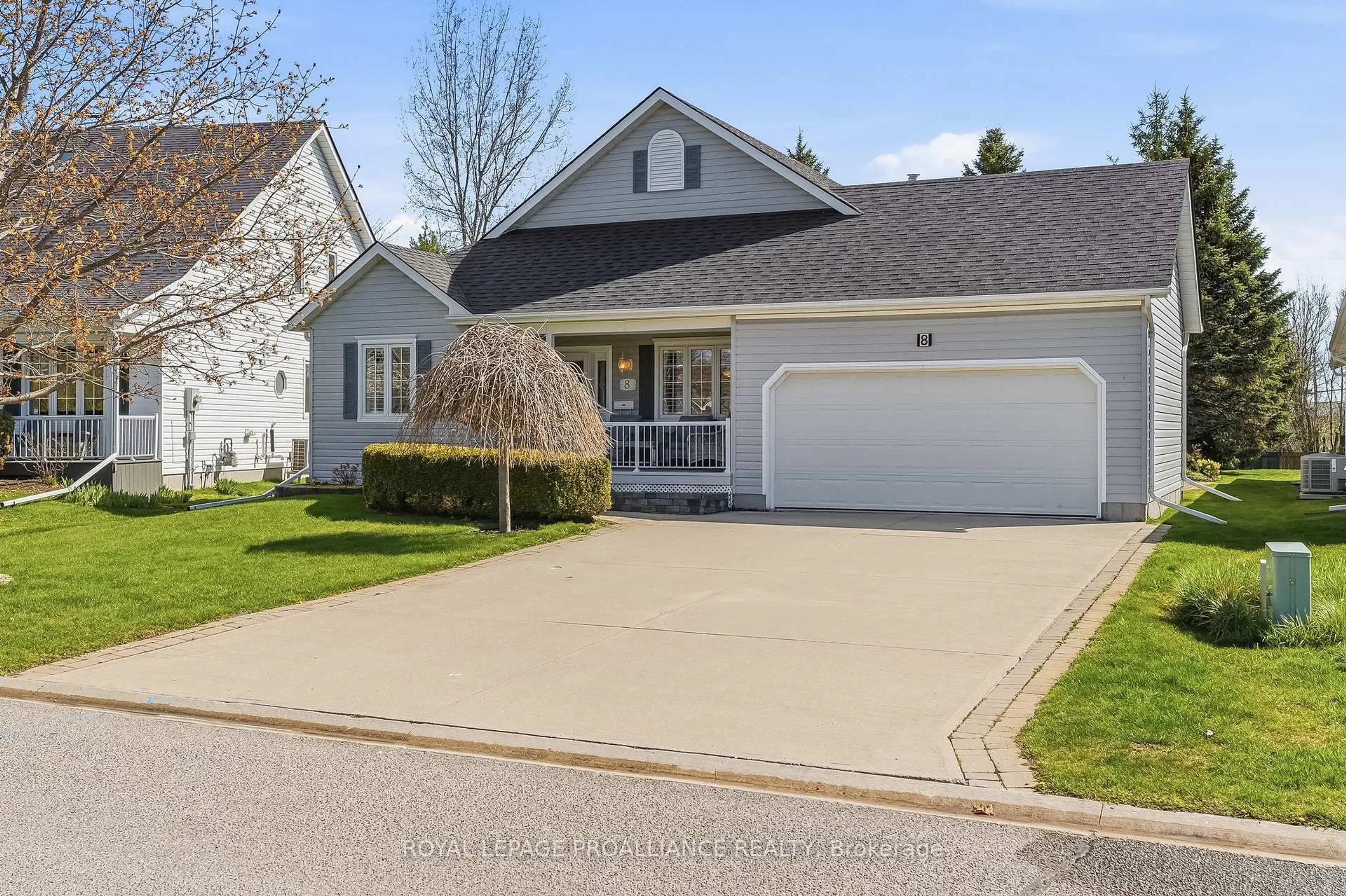 Home with vinyl exterior material, street for 8 Sandpiper Way, Brighton Ontario K0K 1H0