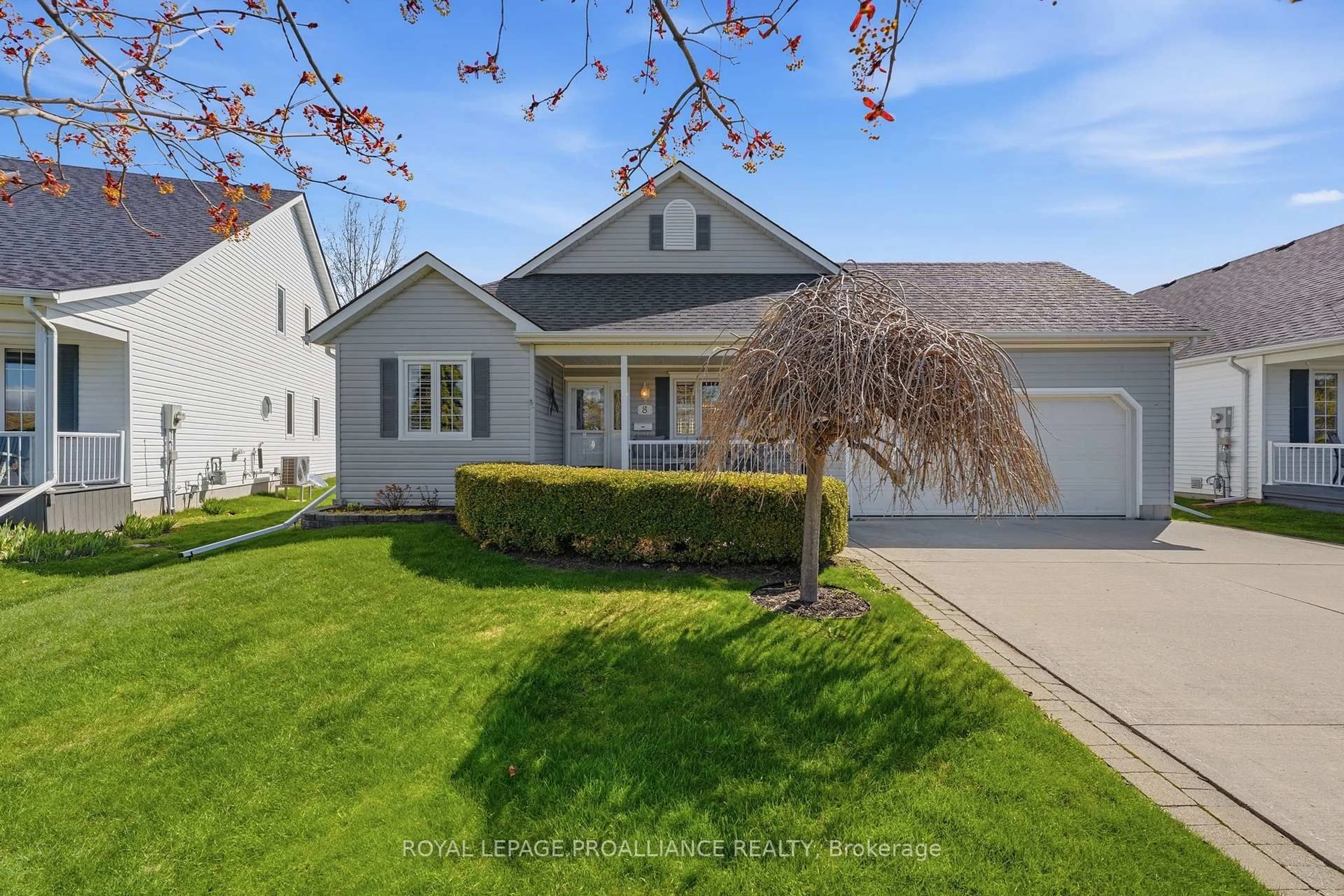 Home with vinyl exterior material, street for 8 Sandpiper Way, Brighton Ontario K0K 1H0