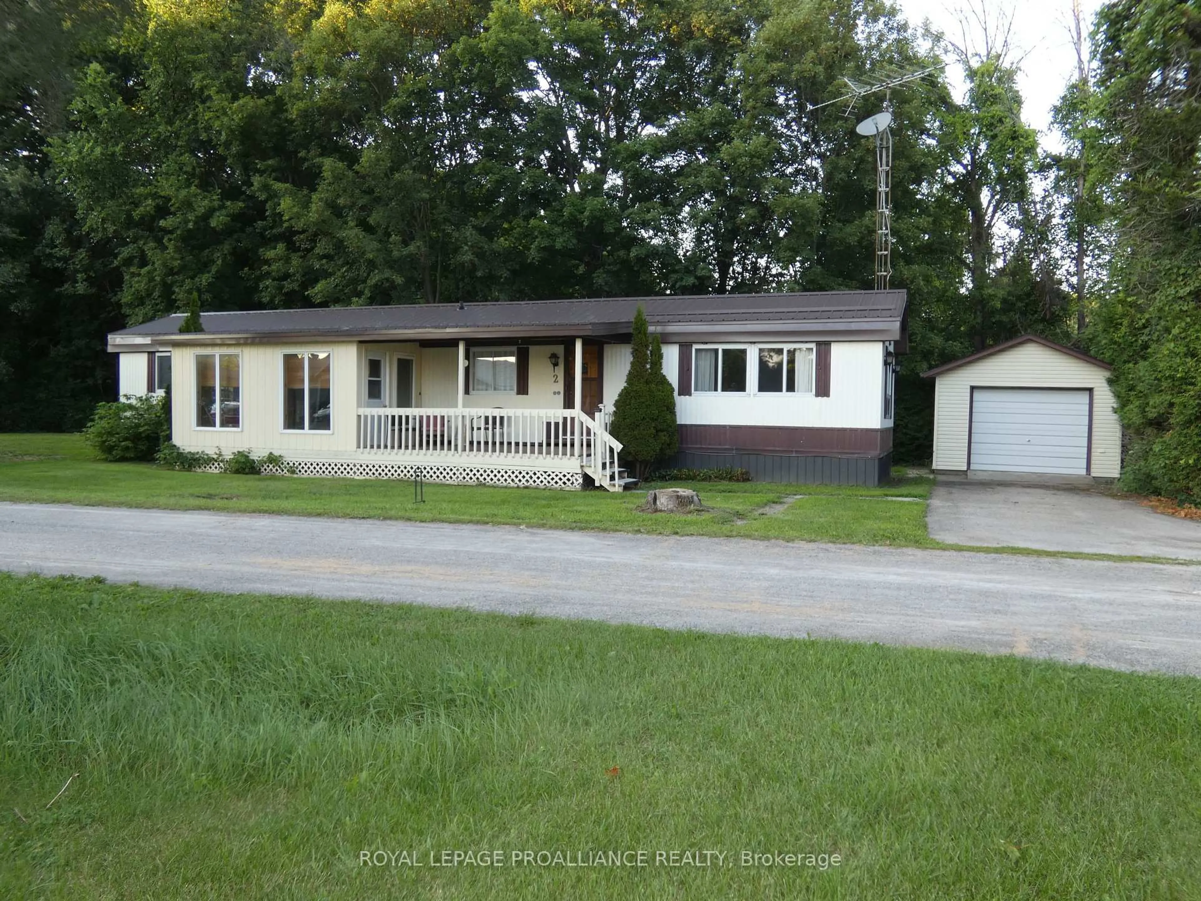 Home with vinyl exterior material, street for 2-1645 County 42 Rd, Rideau Lakes Ontario K0E 1G0
