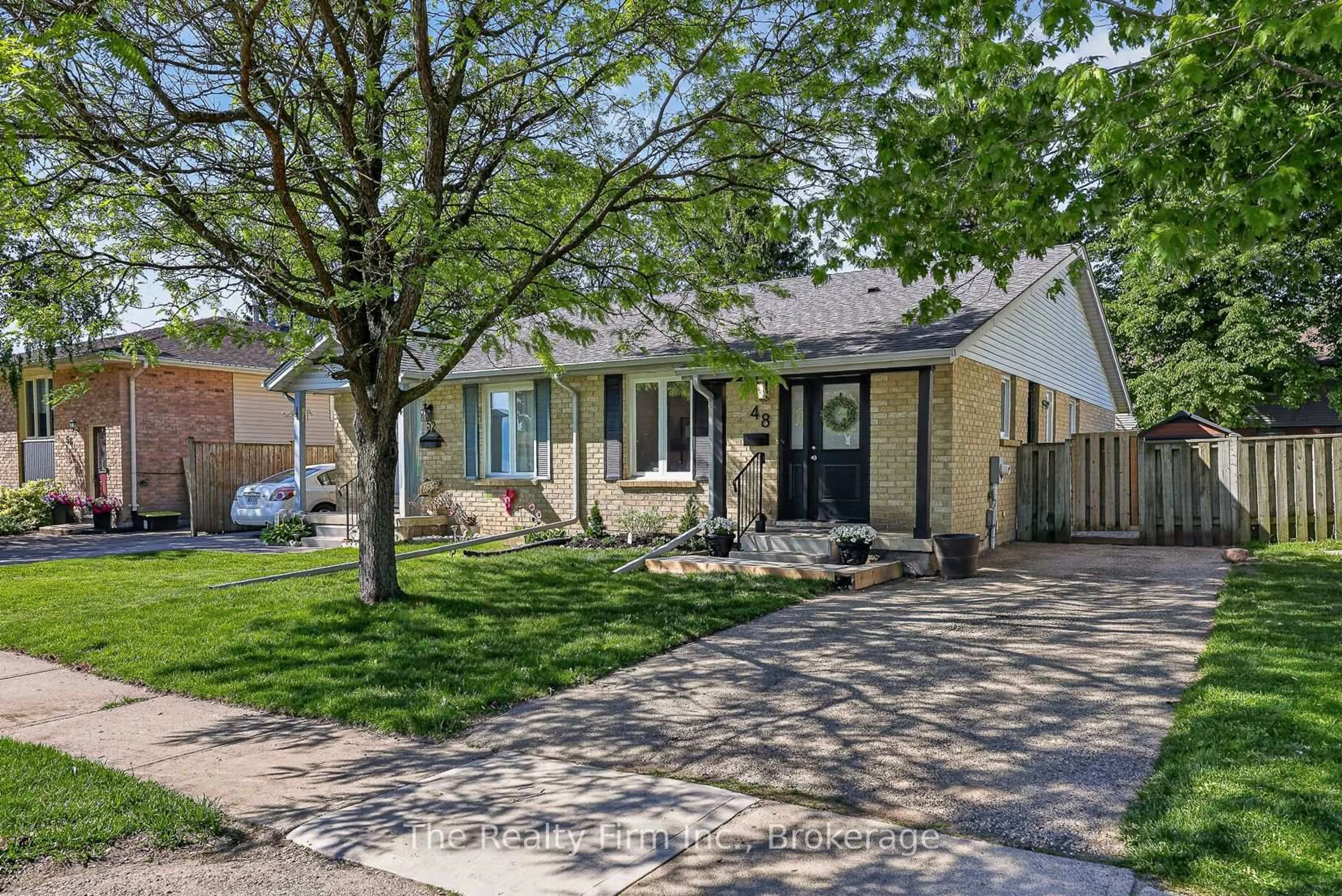 Home with brick exterior material, street for 48 Naskapi St, Woodstock Ontario N4T 1G6
