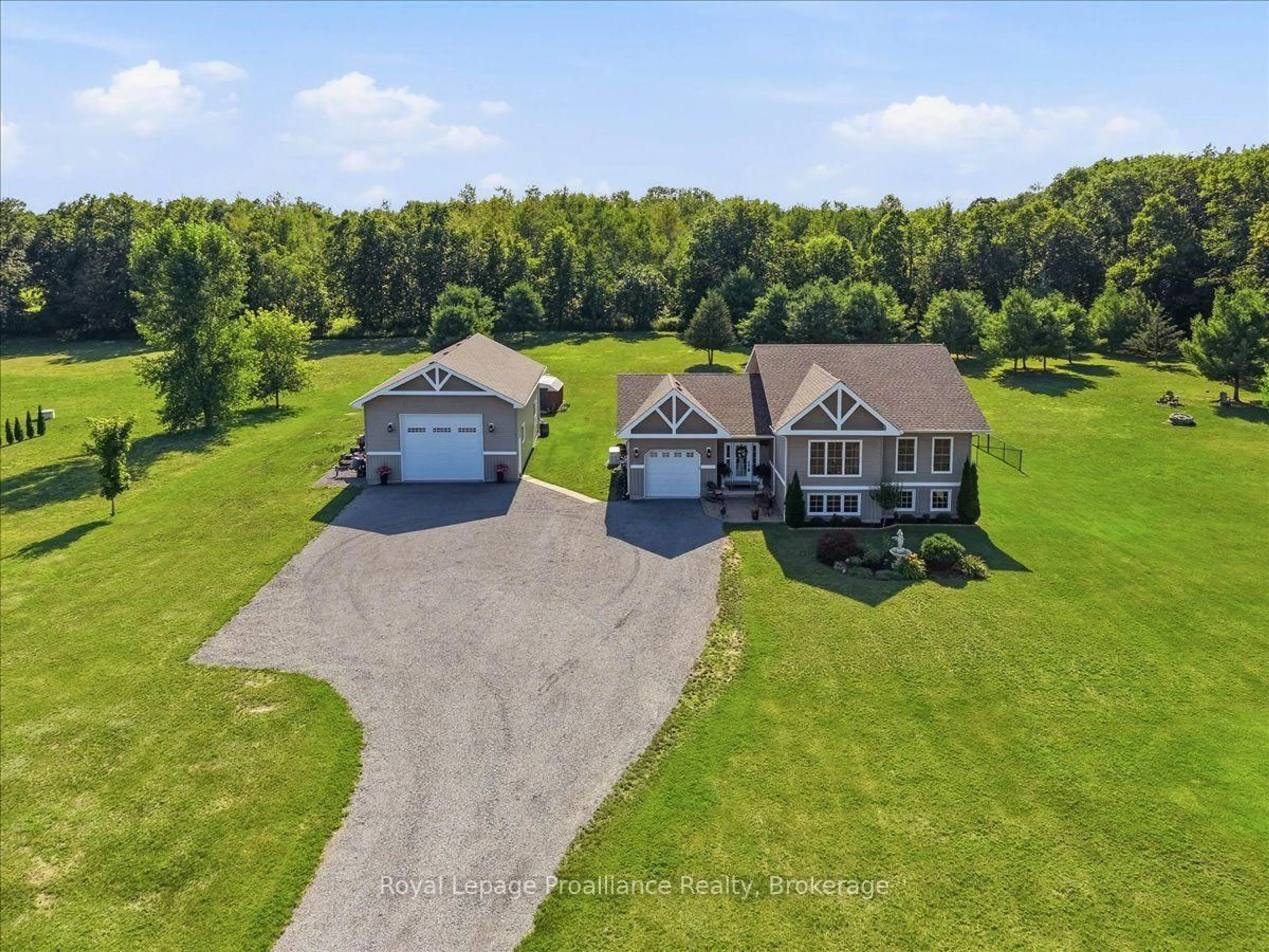 A pic from outside/outdoor area/front of a property/back of a property/a pic from drone, unknown for 49 Rapids Rd, Thomasburg Ontario K0K 3H0