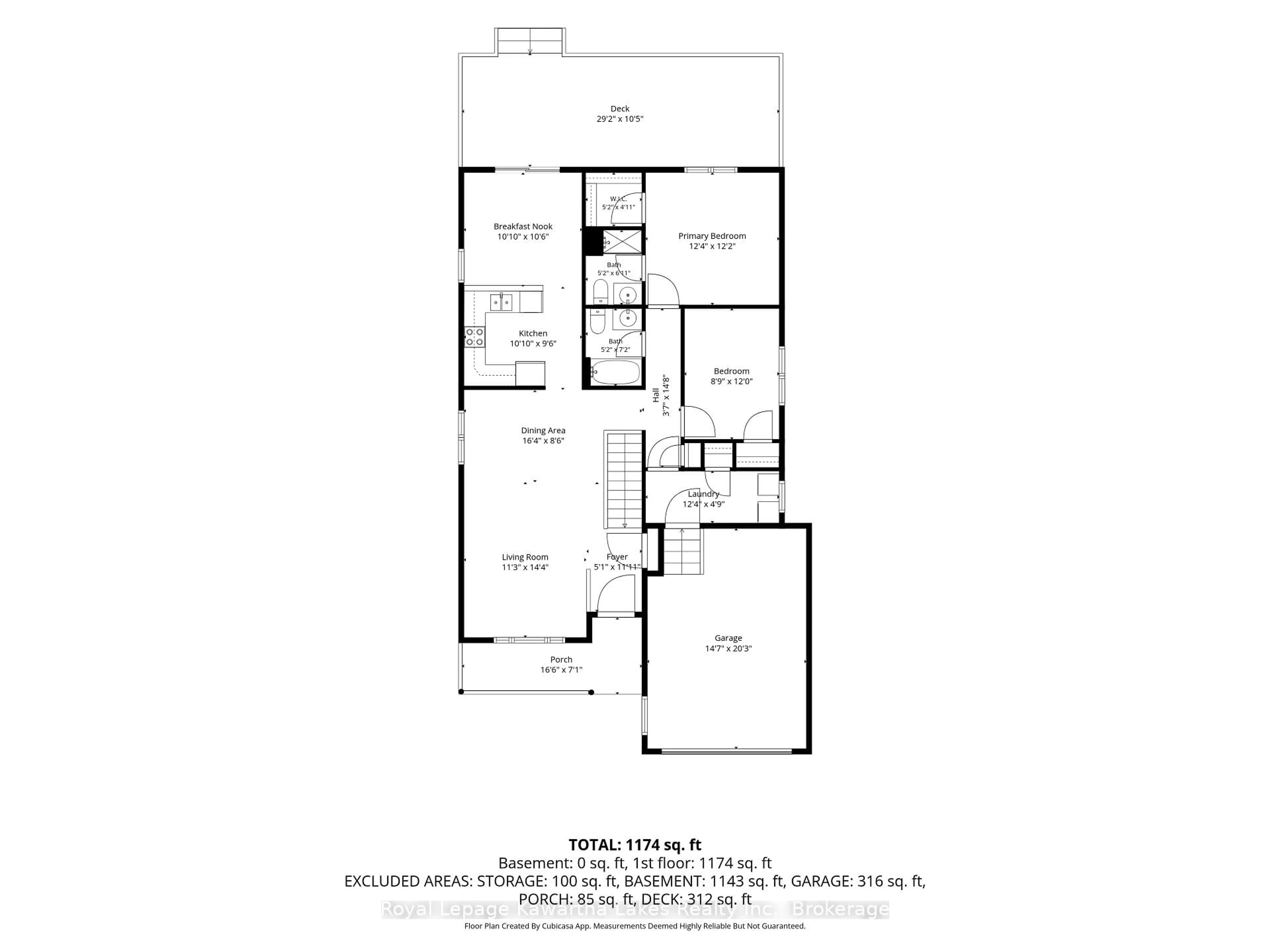 Floor plan for 32 Gee Cres, Kawartha Lakes Ontario K9V 6G4