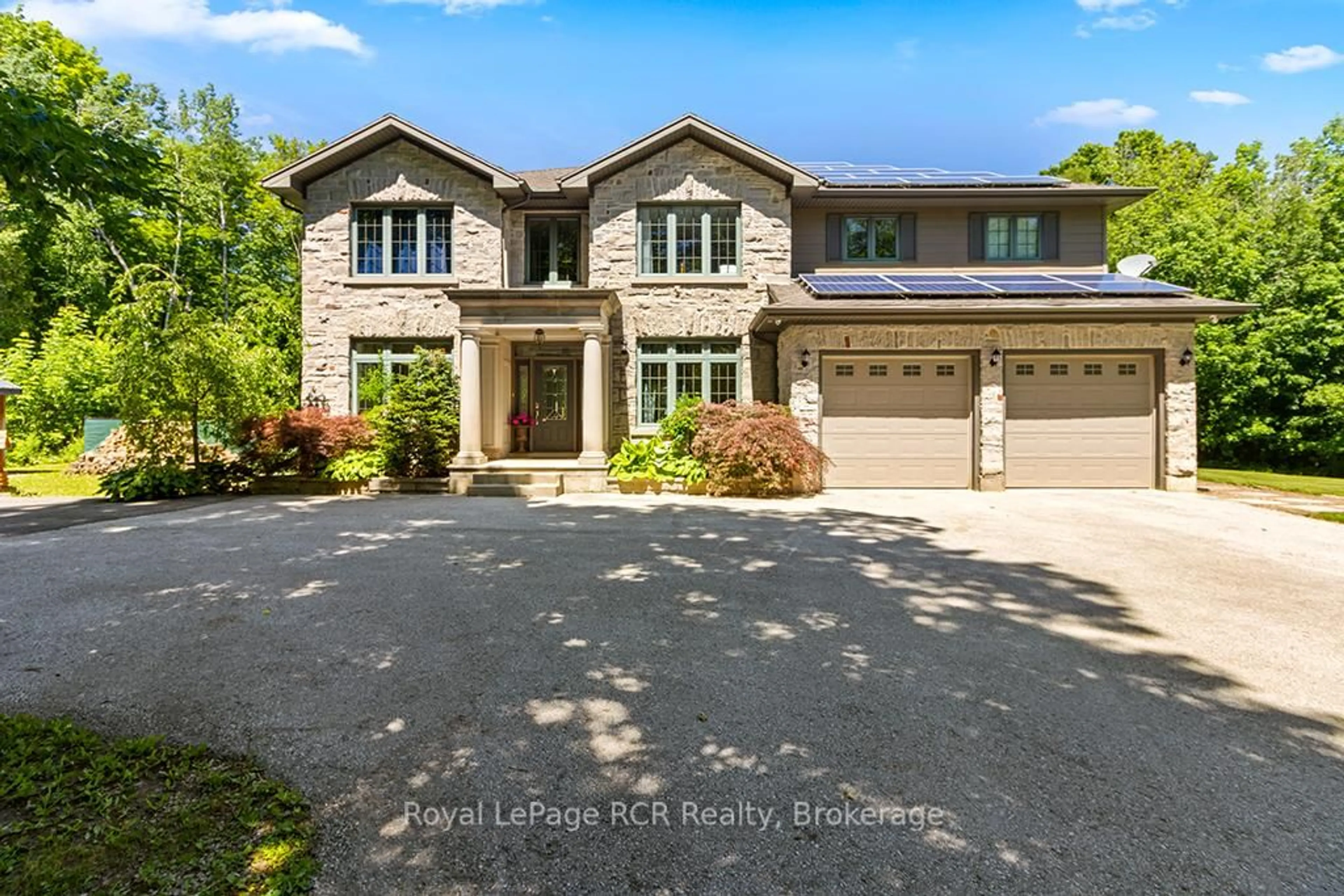 Home with brick exterior material, street for 758335 Girl Guide Rd, Georgian Bluffs Ontario N4K 5N7