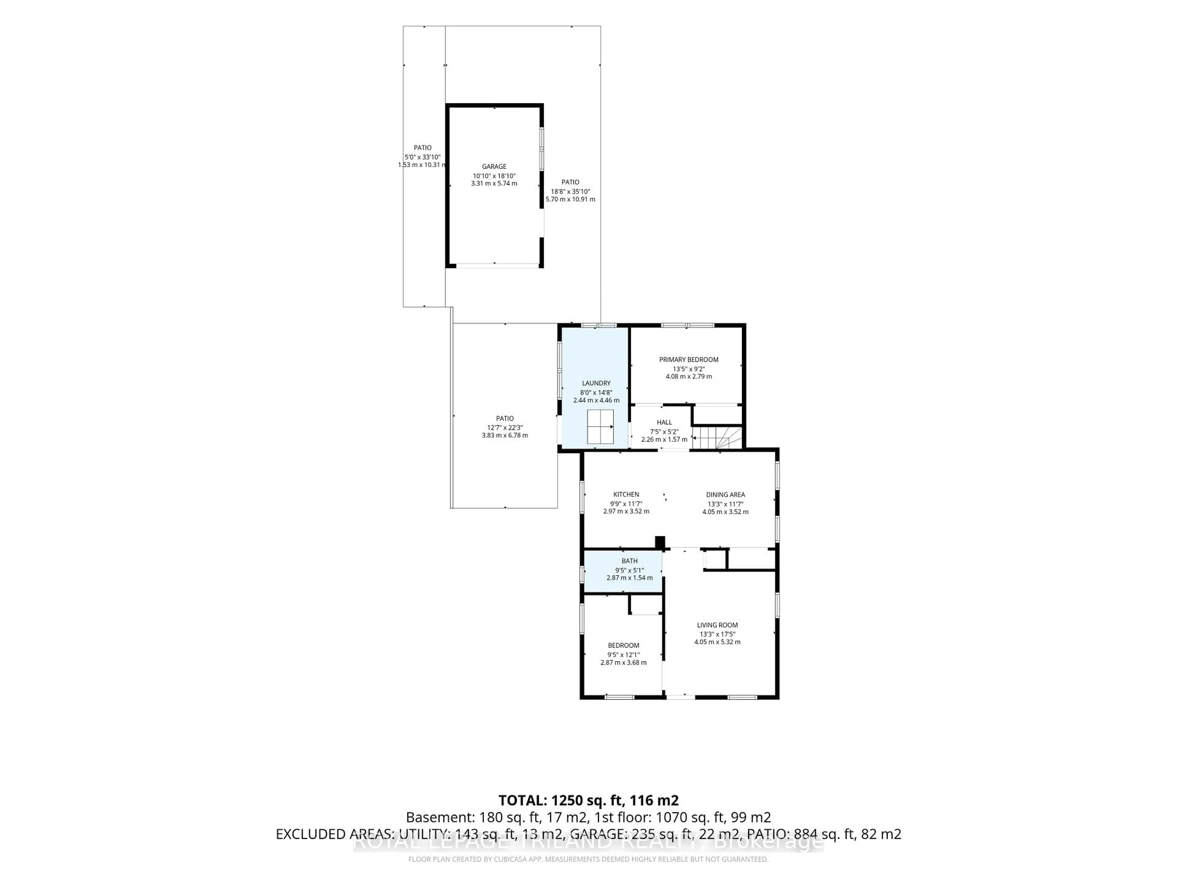 Floor plan for 244 West St, Central Elgin Ontario N0L 1B0