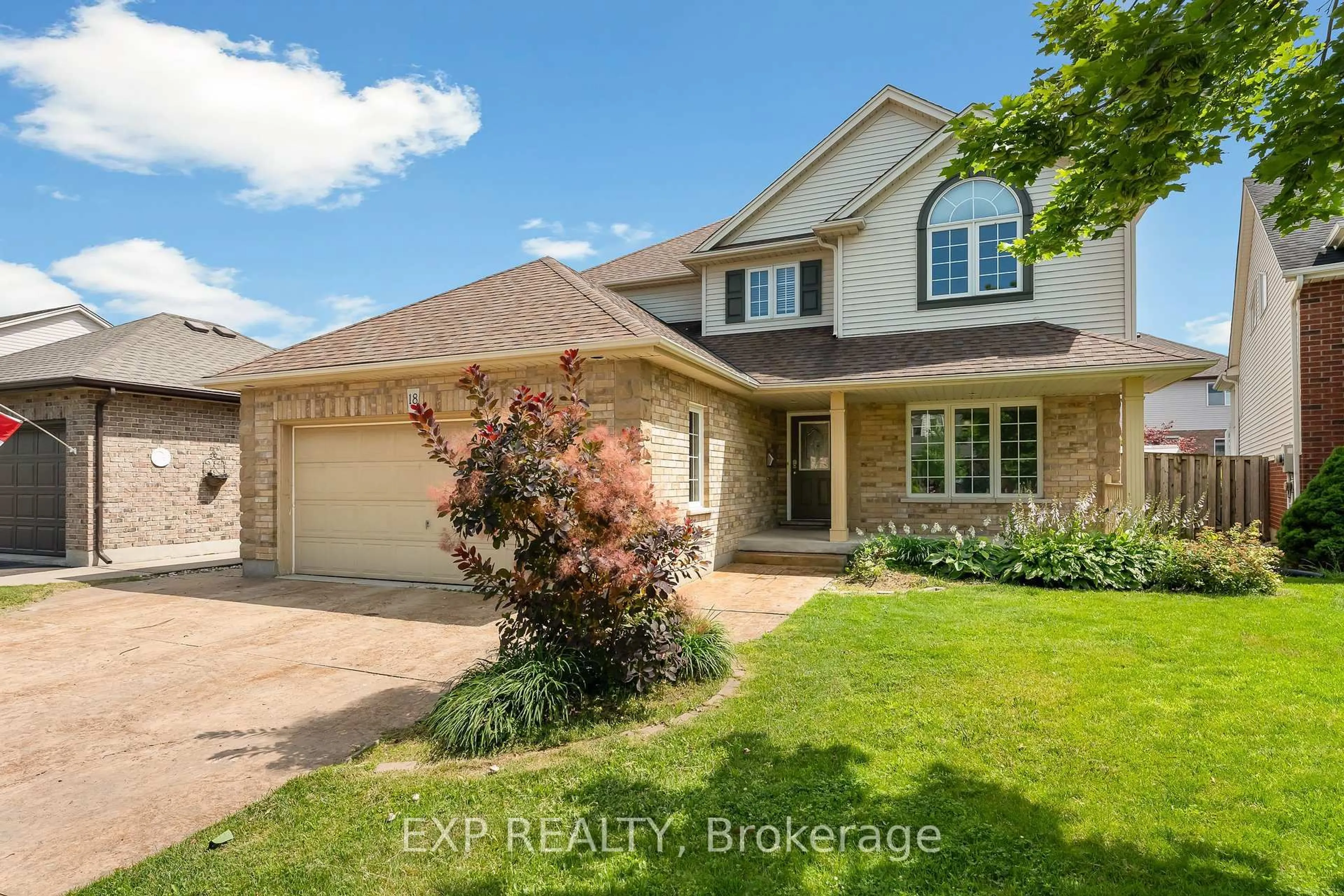 Home with brick exterior material, street for 18 Briarwood Dr, St. Catharines Ontario L2S 4A7
