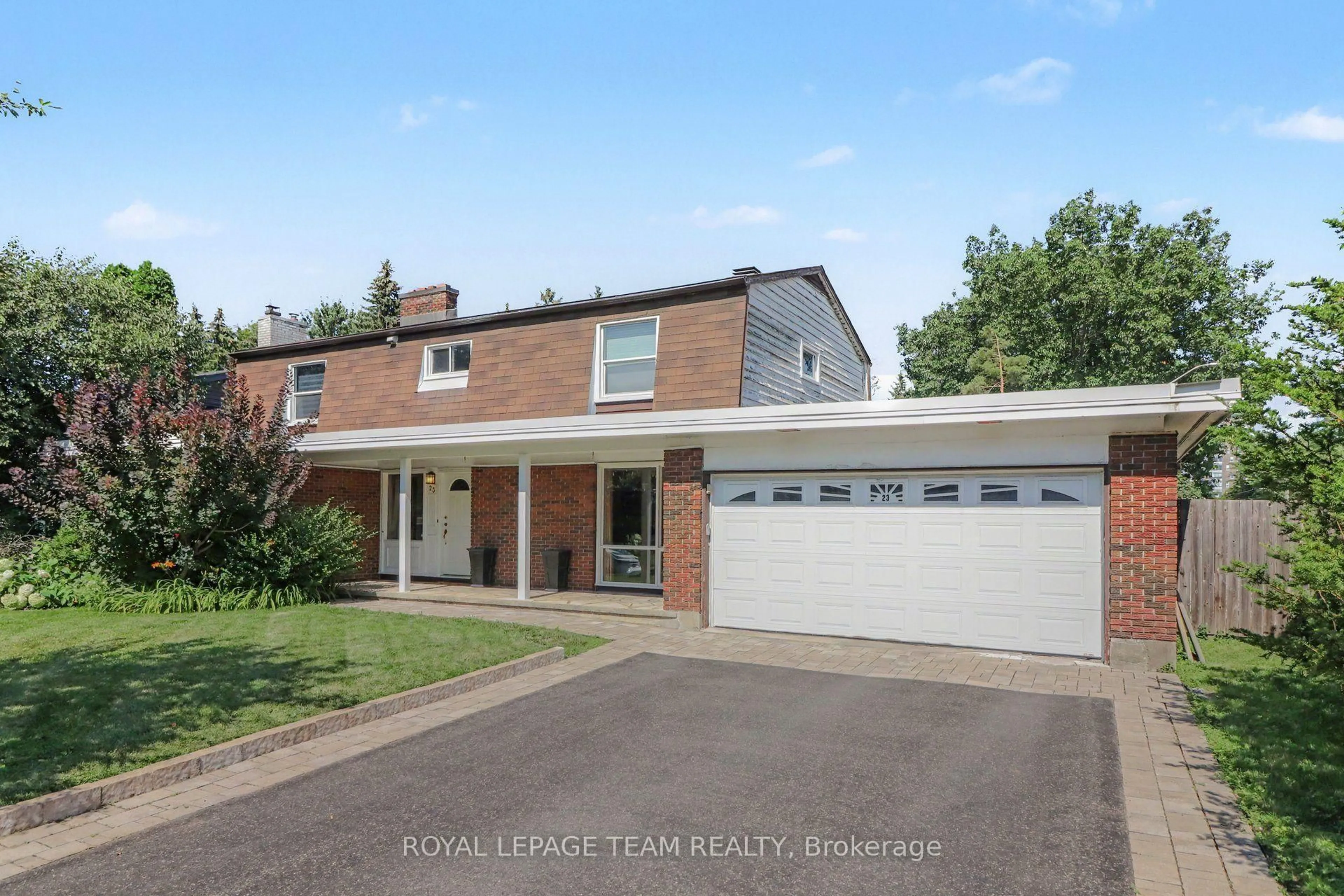 Home with brick exterior material, street for 23 Sioux Cres, Ottawa Ontario K2H 7E4