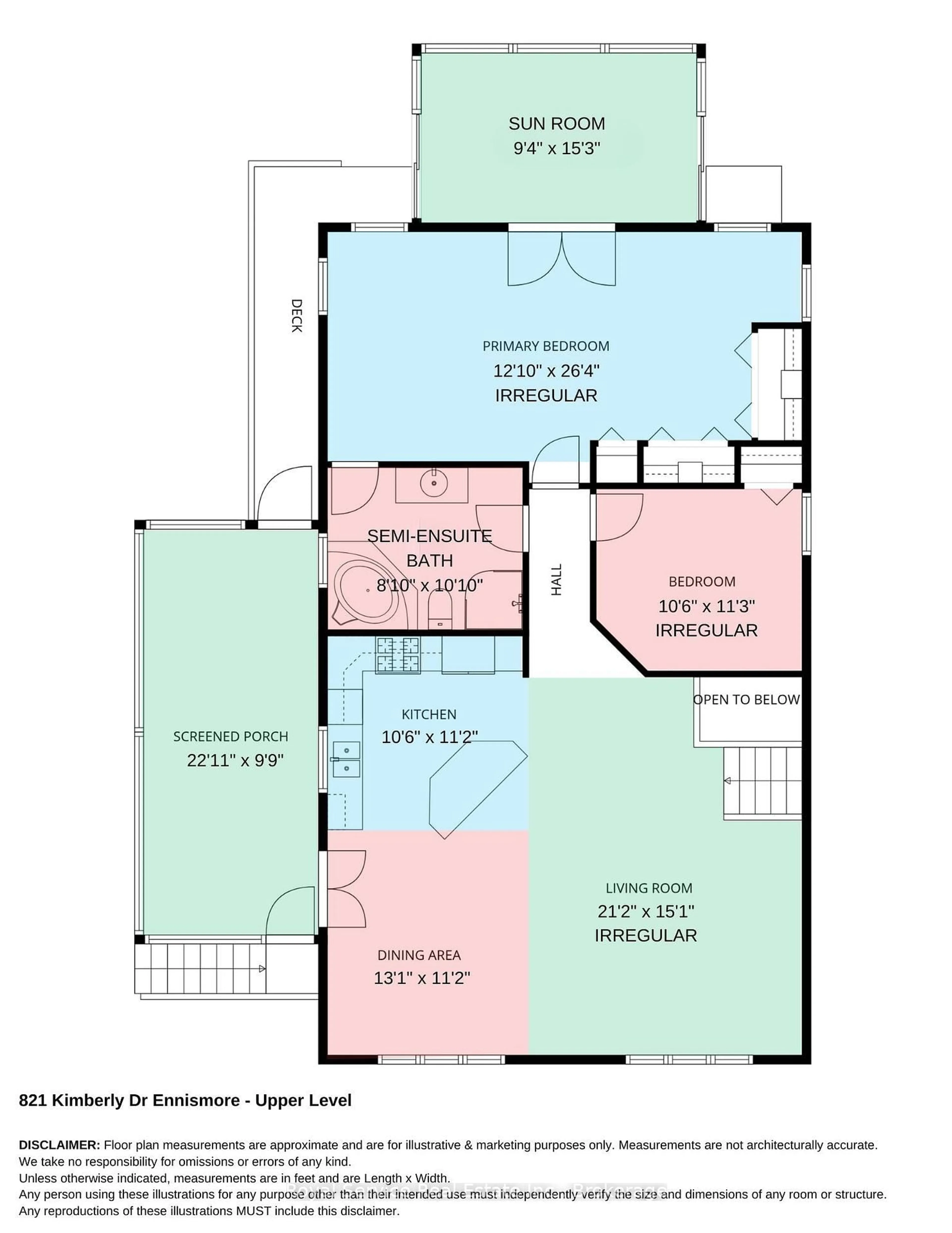 Floor plan for 821 Kimberly Dr, Selwyn Ontario K0L 1T0
