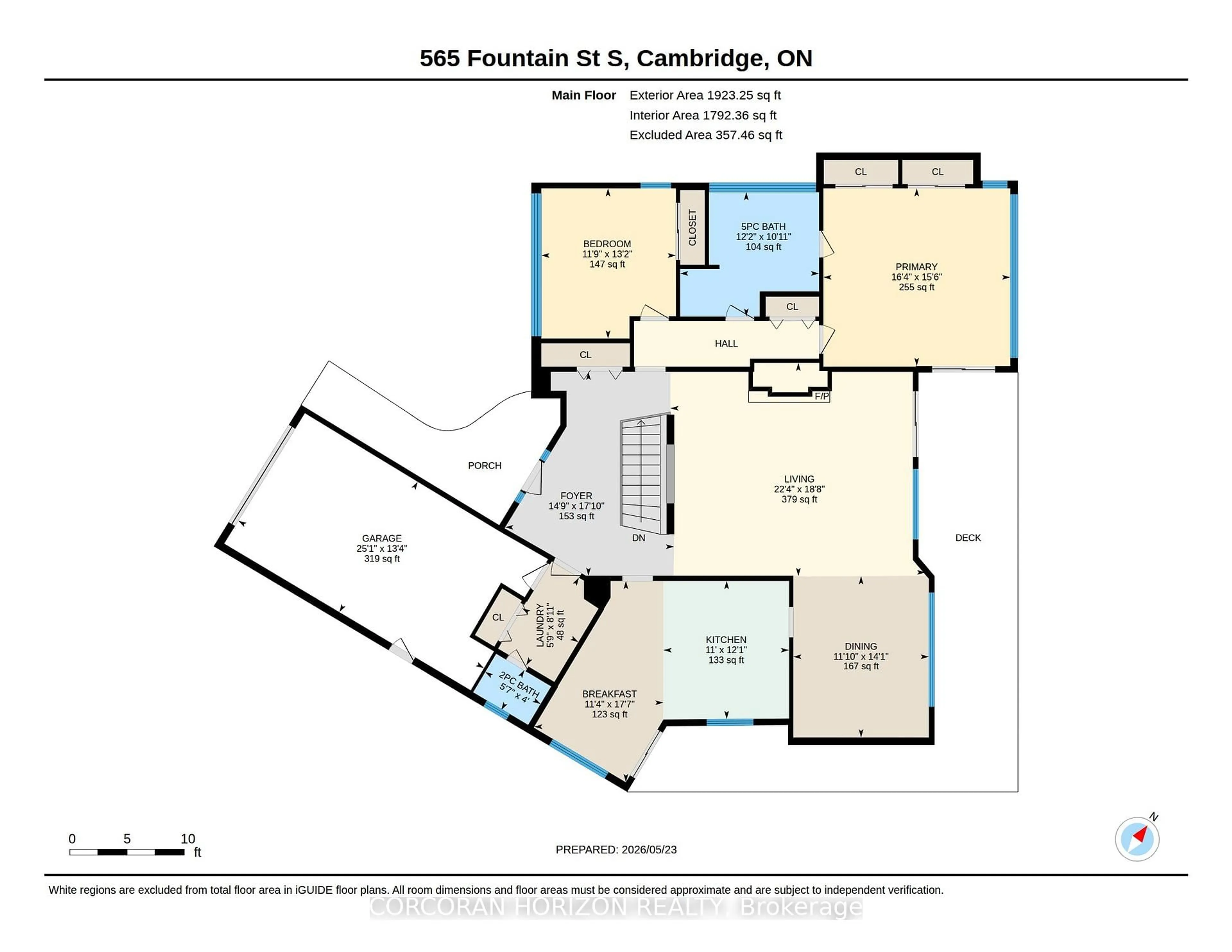 Floor plan for 565 Fountain St, Cambridge Ontario N3H 1J2