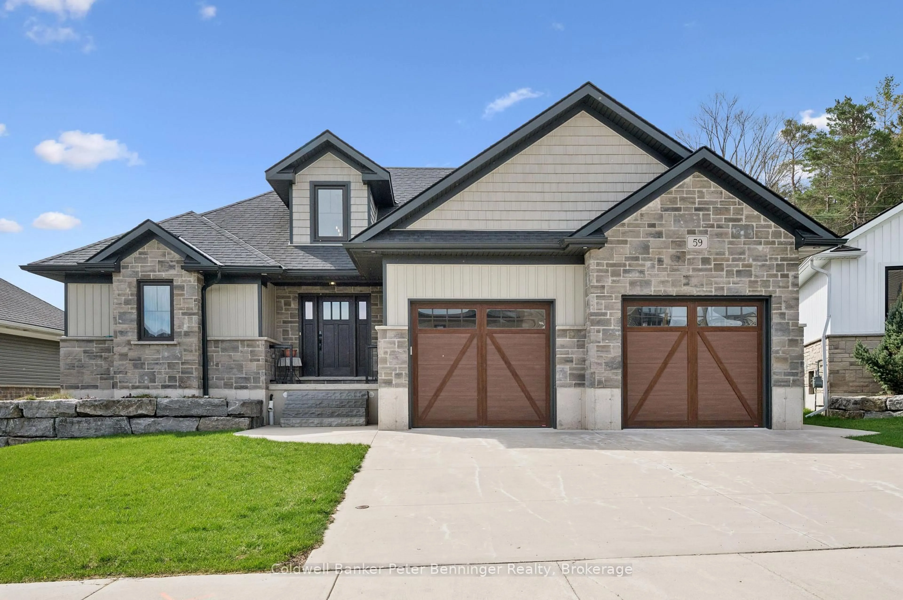 Home with brick exterior material, street for 59 Fischer Dairy Rd, Brockton Ontario N0G 2V0