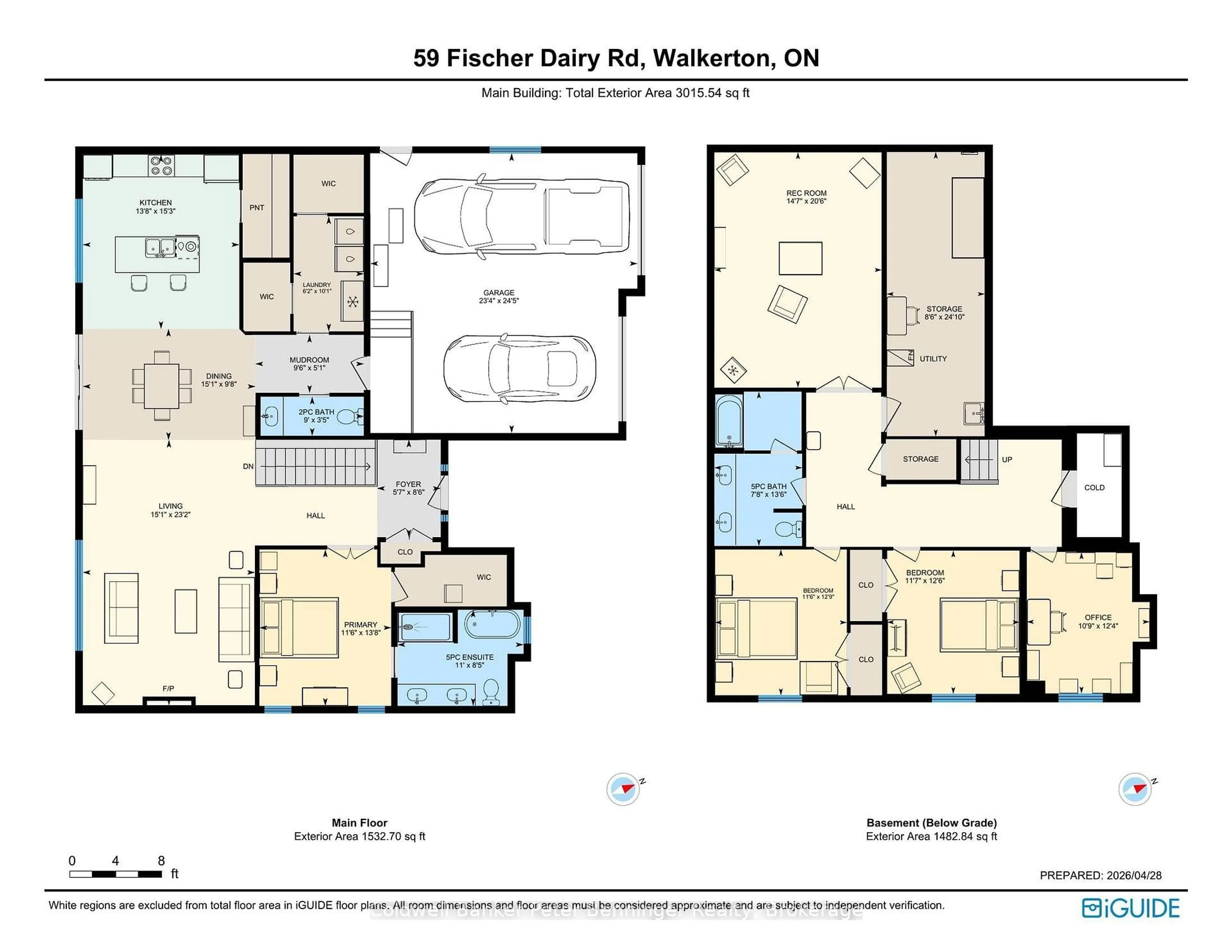 Floor plan for 59 Fischer Dairy Rd, Brockton Ontario N0G 2V0