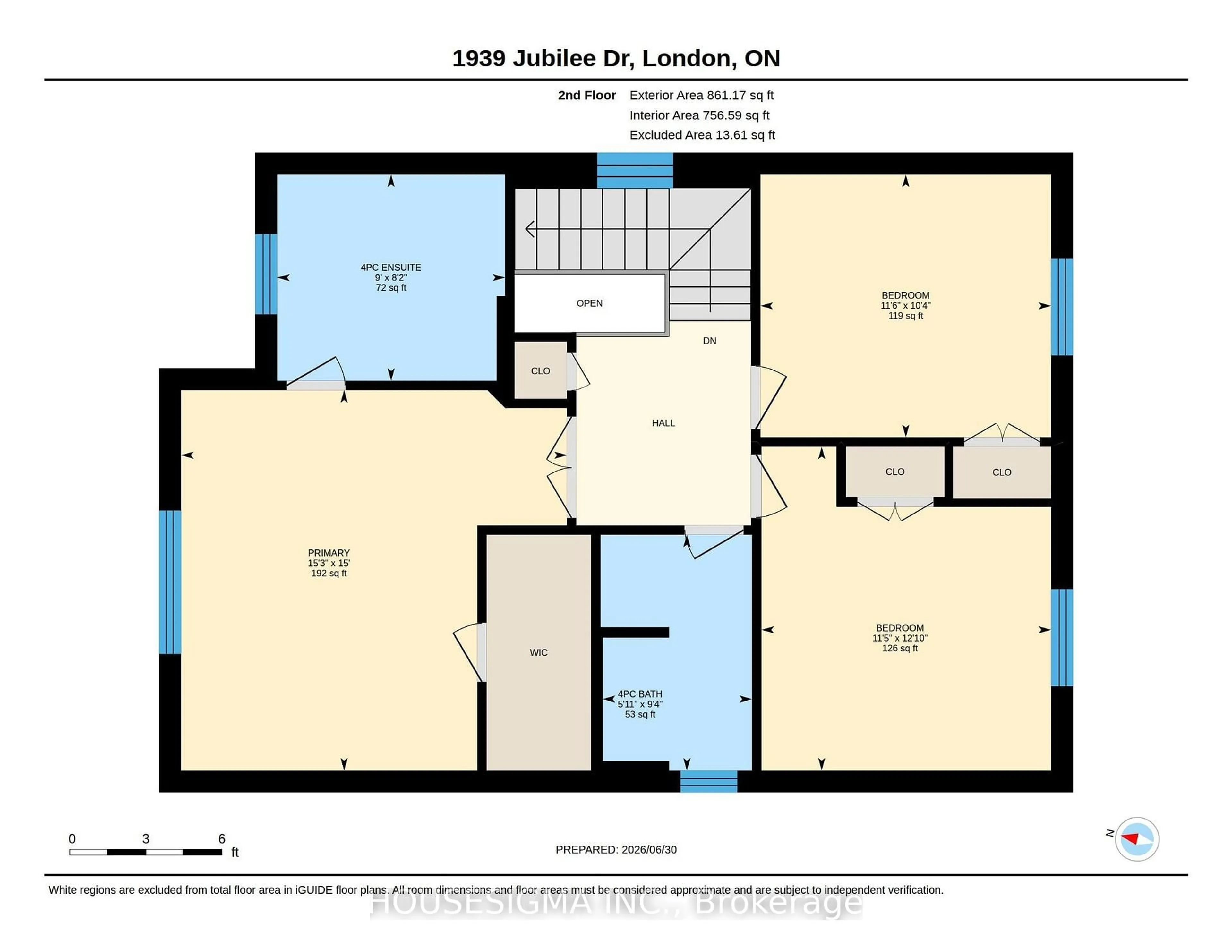 Floor plan for 1939 Jubilee Dr, London North Ontario N6G 0H6
