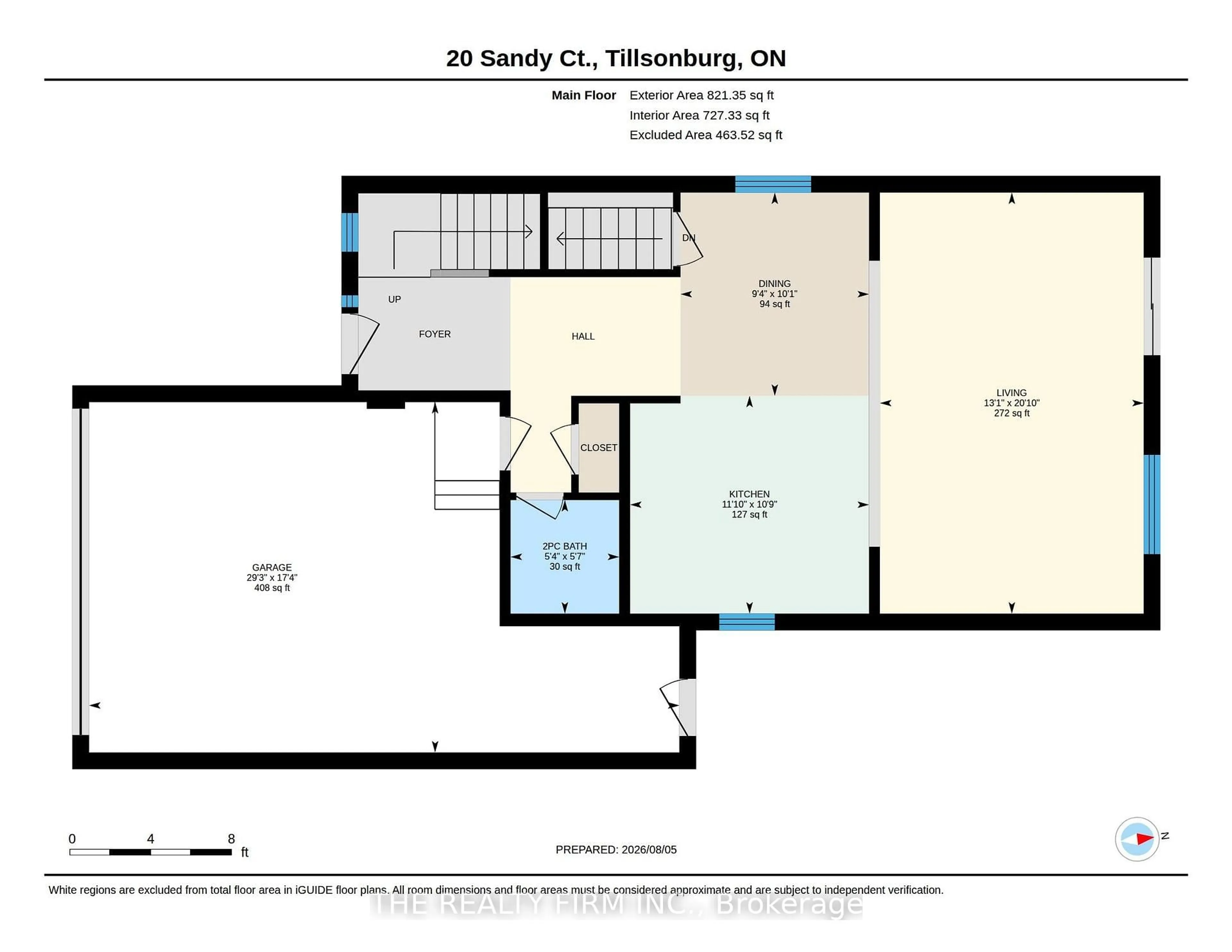 Floor plan for 20 Sandy Crt, Tillsonburg Ontario N4G 0H6