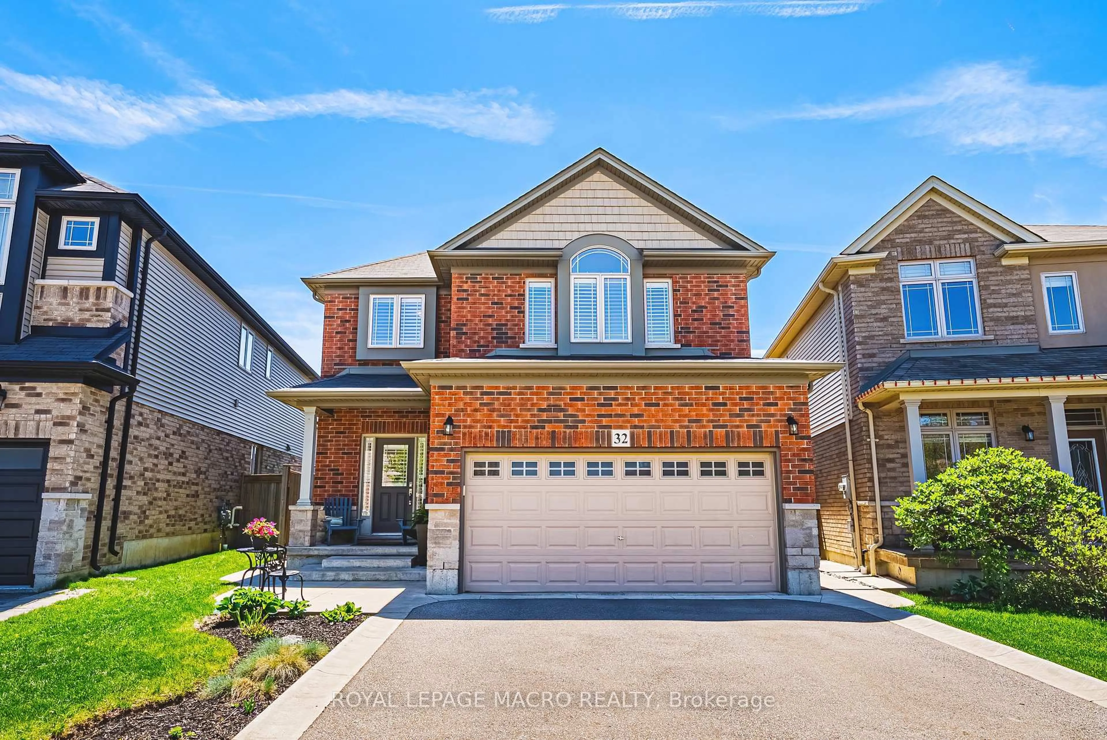 Home with brick exterior material, street for 32 Dulgaren St, Hamilton Ontario L8W 3Y8
