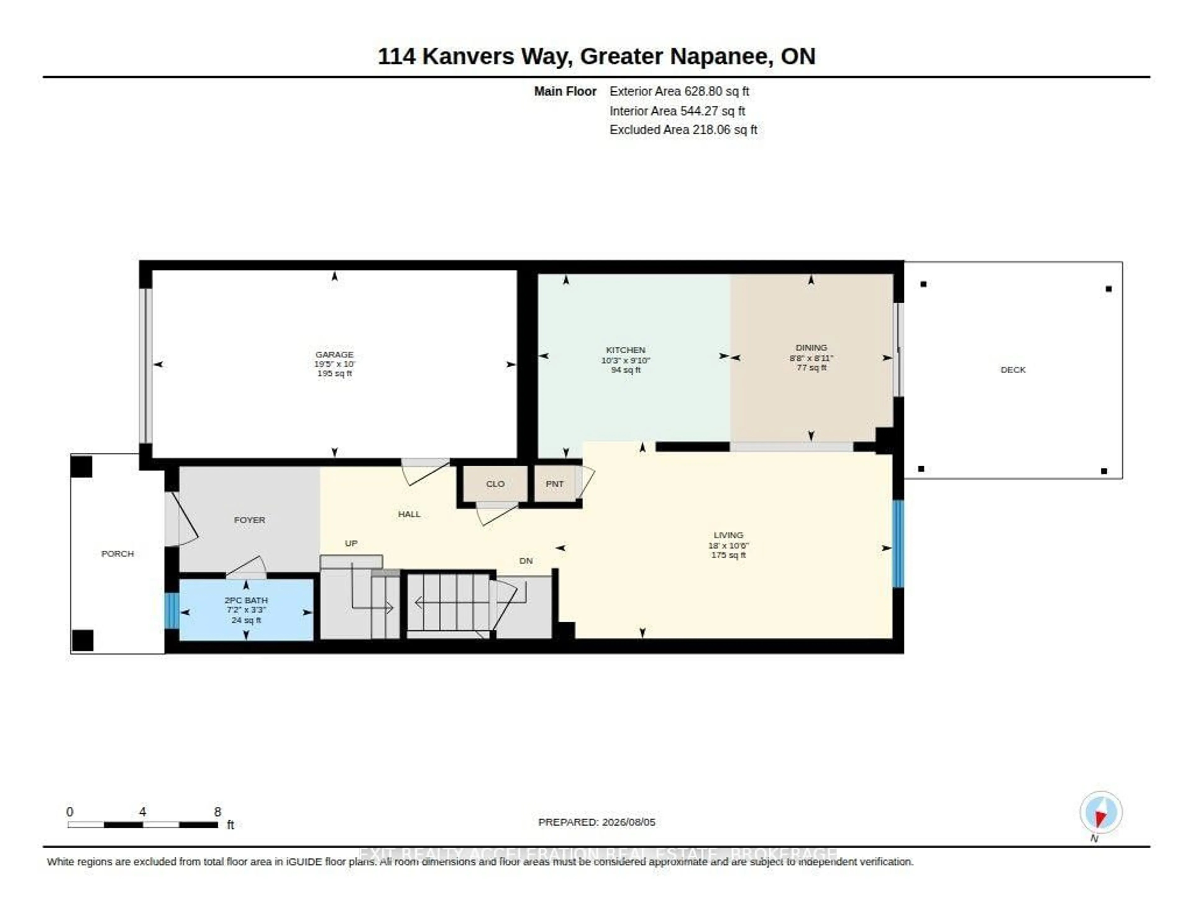Floor plan for 114 Kanvers Way, Napanee Ontario K7R 3K8