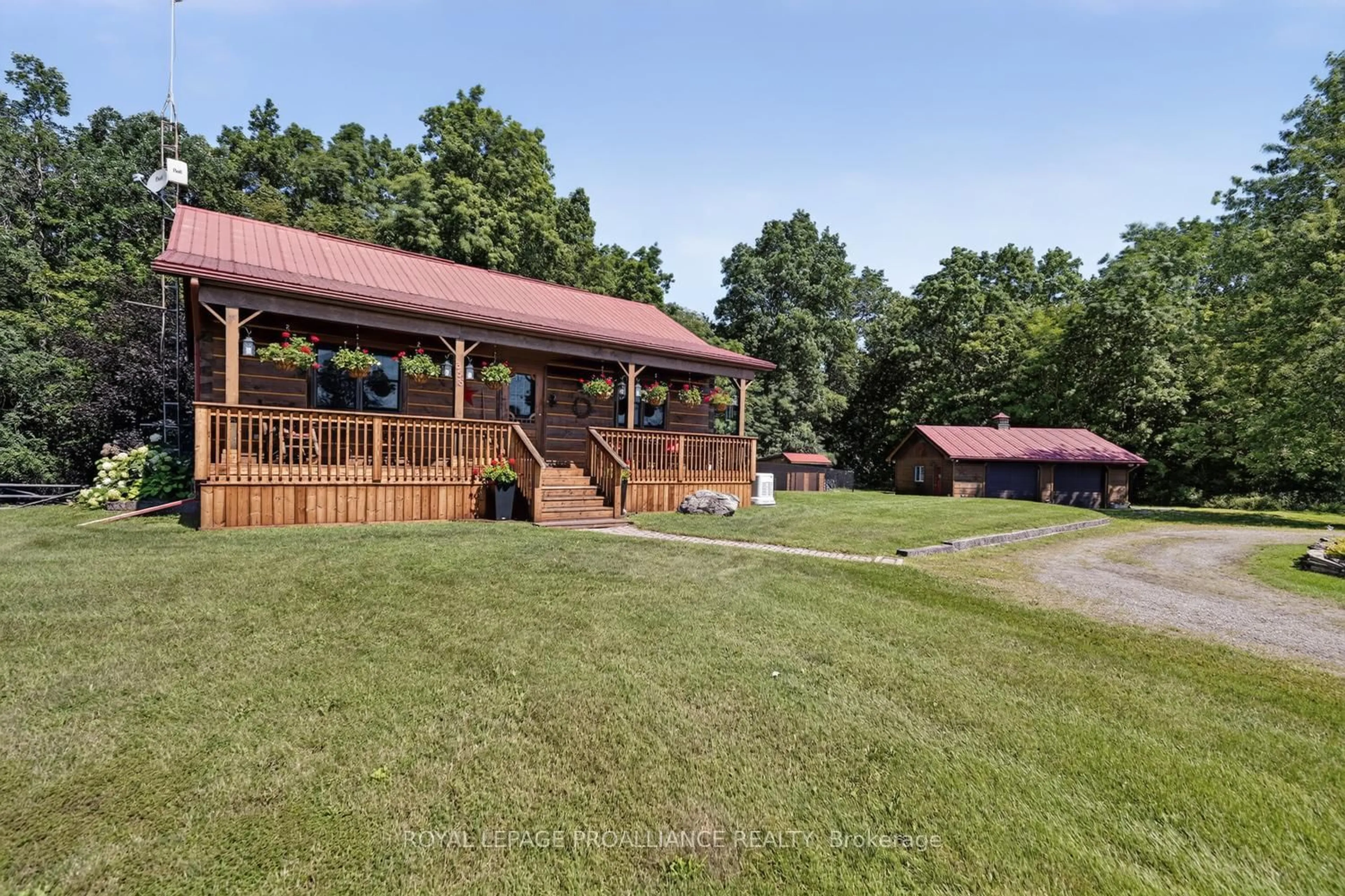 A pic from outside/outdoor area/front of a property/back of a property/a pic from drone, mountain view for 358 Kitley Line 9 Line, Elizabethtown-Kitley Ontario K0E 1H0
