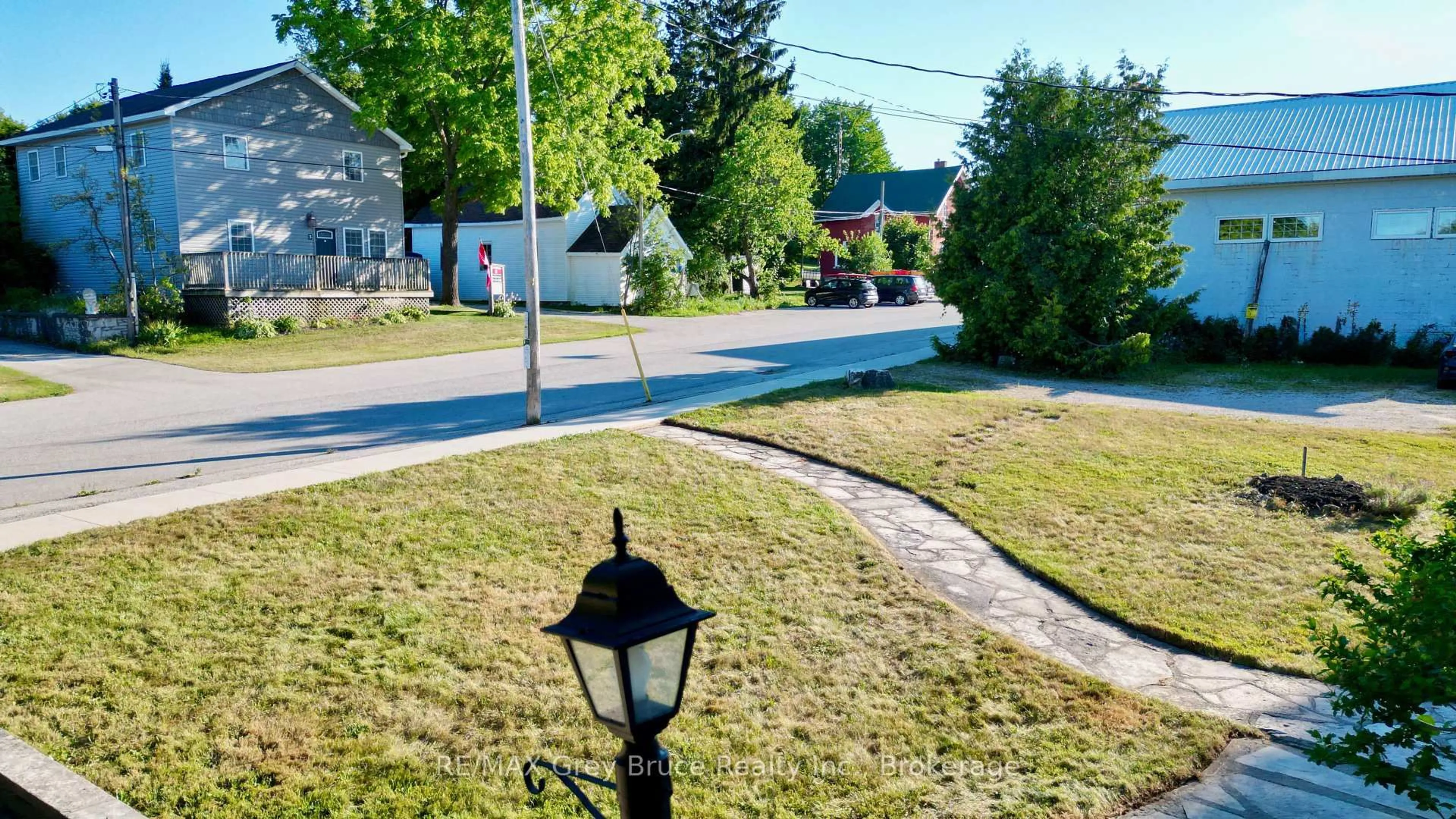 A pic from outside/outdoor area/front of a property/back of a property/a pic from drone, street for 4 Mill St, Northern Bruce Peninsula Ontario N0H 1W0