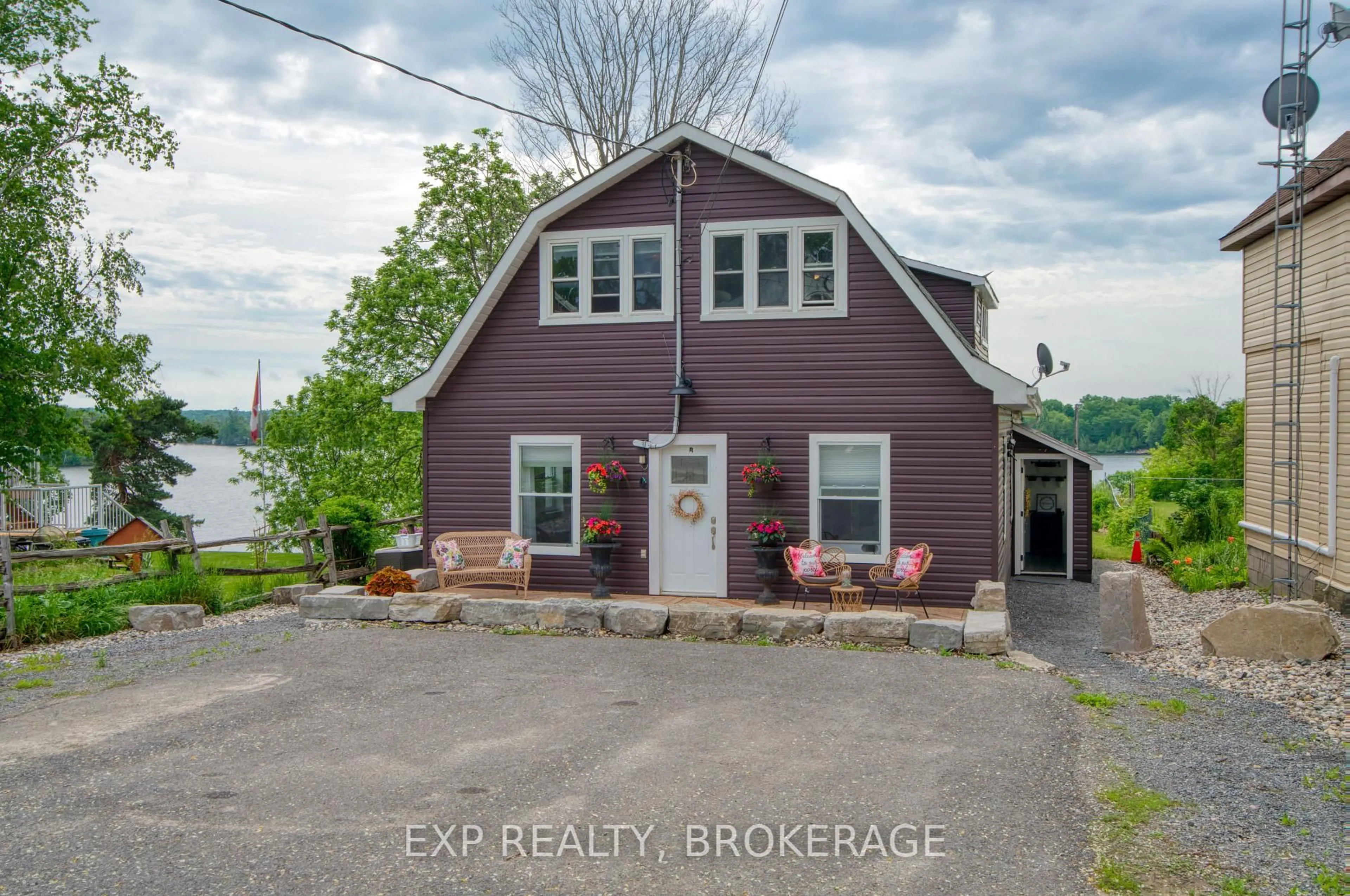 A pic from outside/outdoor area/front of a property/back of a property/a pic from drone, unknown for 14172 Road 38, Sharbot Lake Ontario K0H 2P0