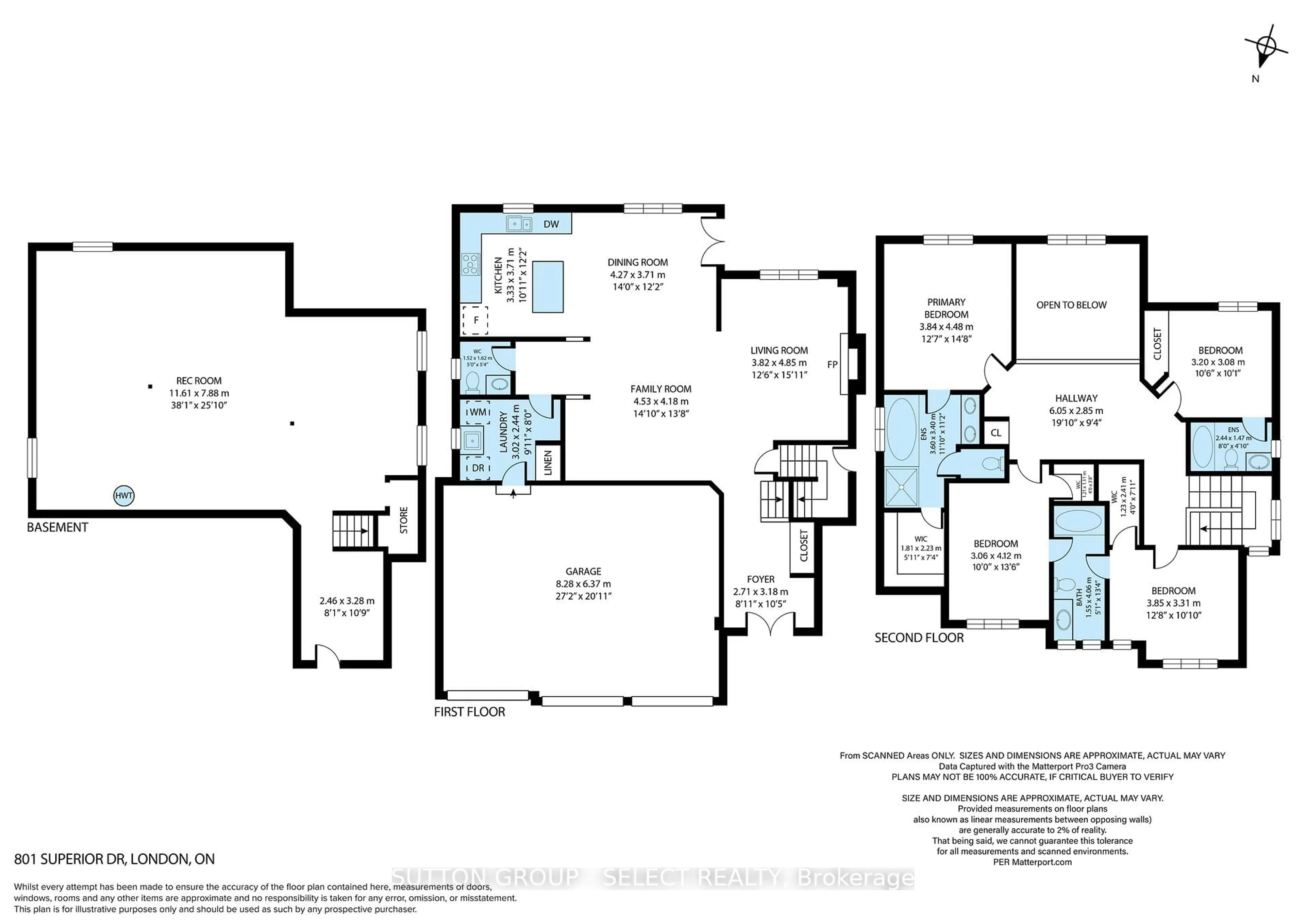Floor plan for 801 Superior Dr, London North Ontario N5X 0M1