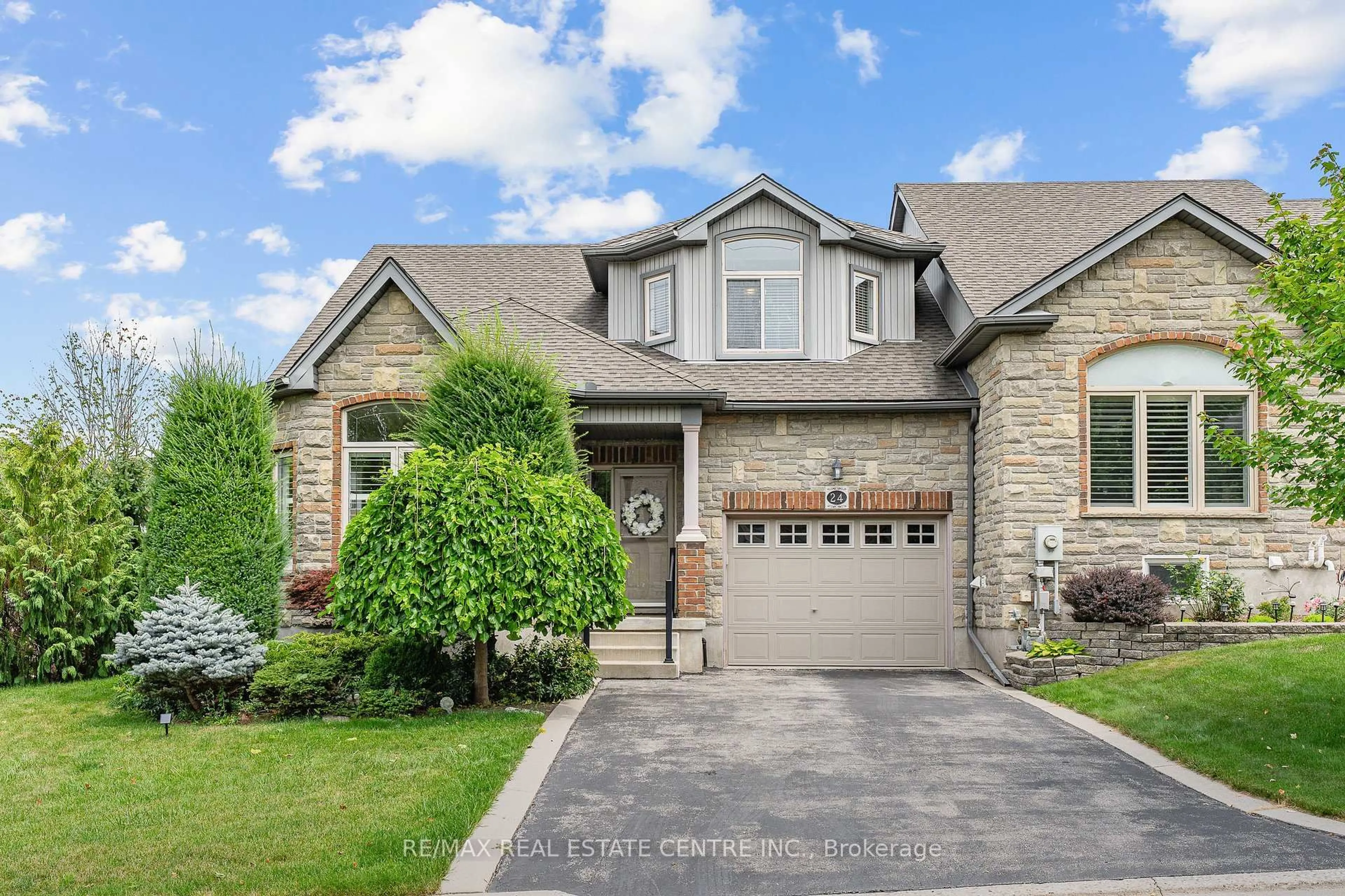 Home with brick exterior material, street for 24 Knack Lane, Cambridge Ontario N1R 8P7