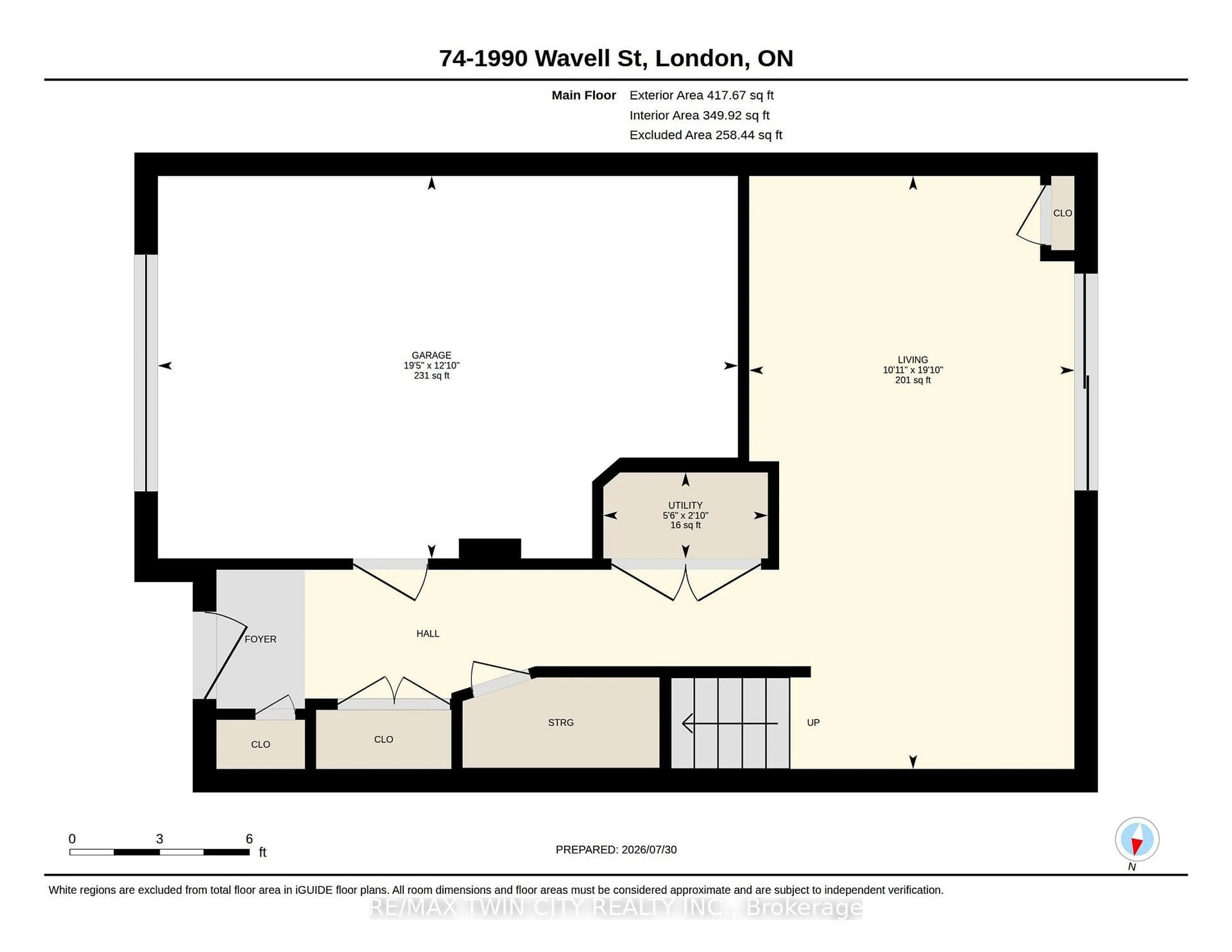 Floor plan for 1990 WAVELL St #74, London East Ontario N5V 4N5