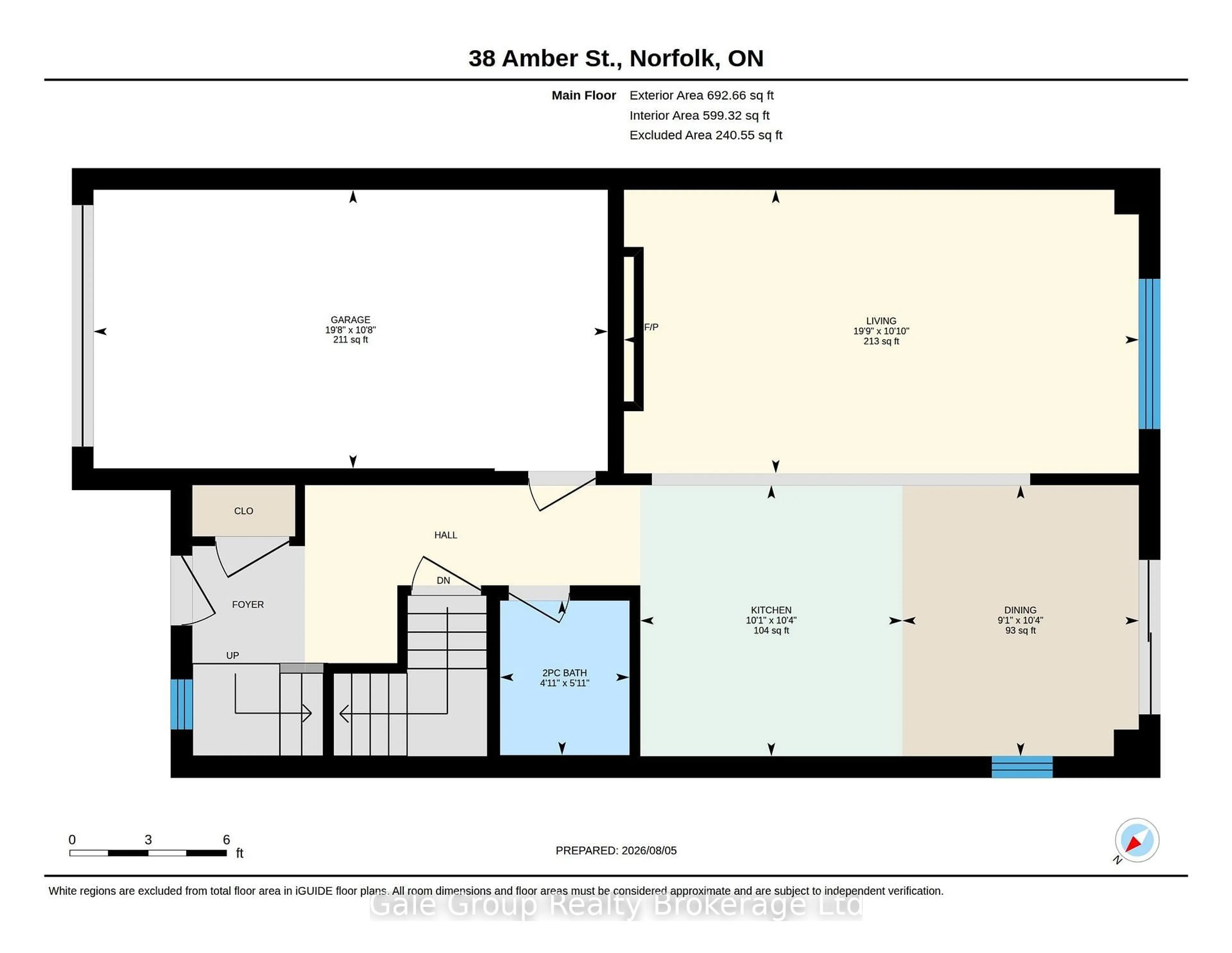 Floor plan for 38 Amber St, Norfolk Ontario N0E 1Y0