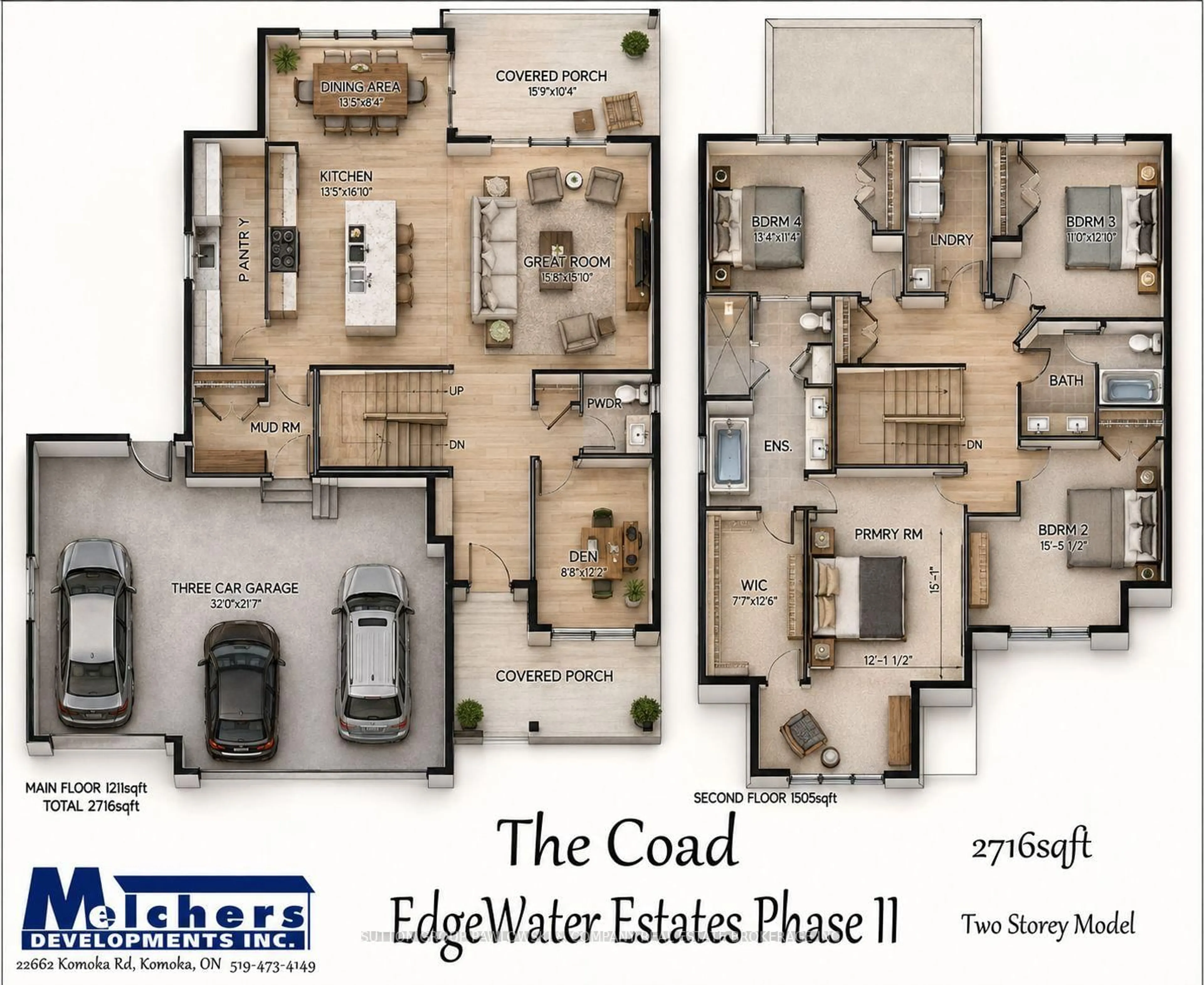 Floor plan for 6 Bayshore Dr #Lot #65, Middlesex Centre Ontario N0L 1R0