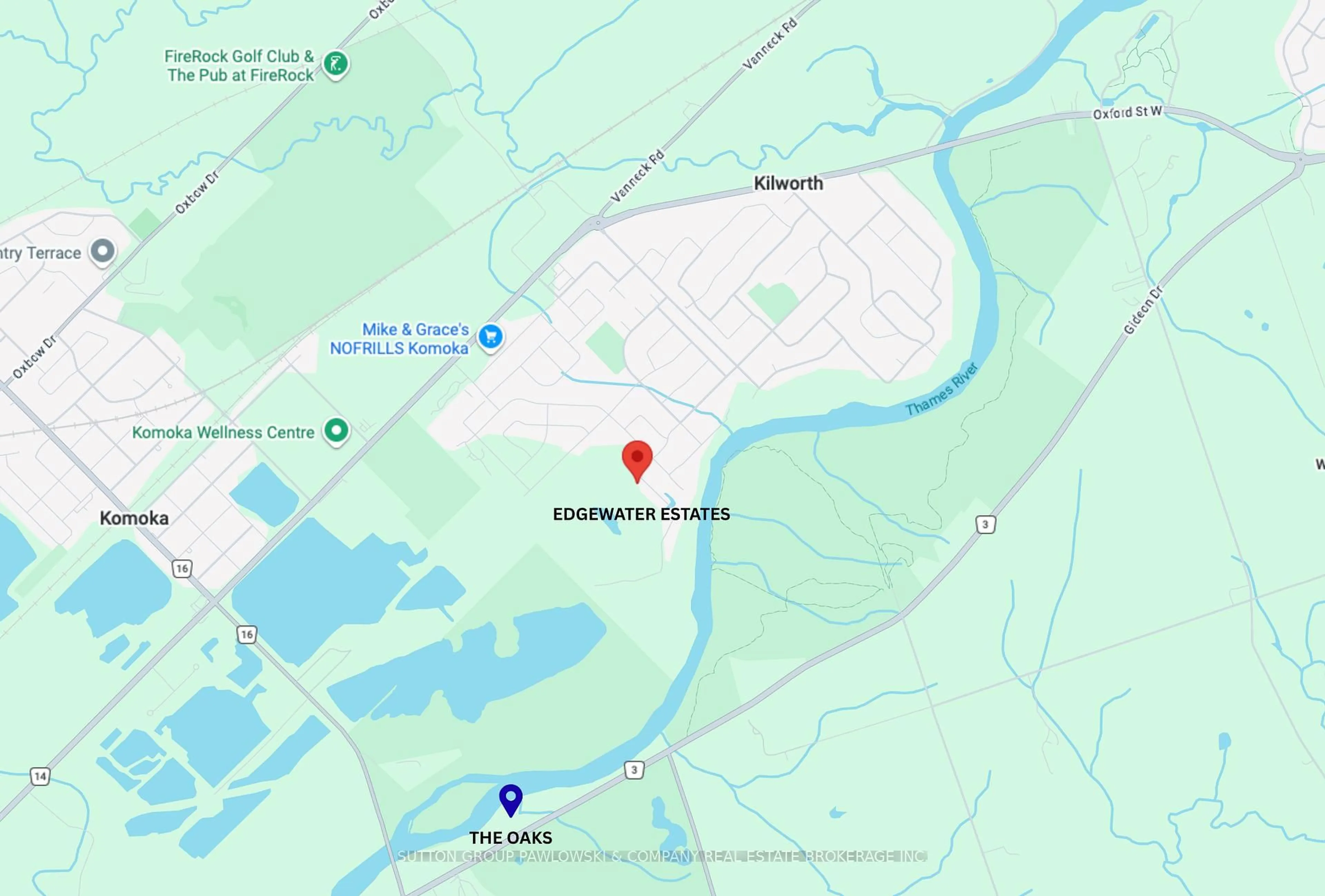Picture of a map for 6 Bayshore Dr #Lot #65, Middlesex Centre Ontario N0L 1R0