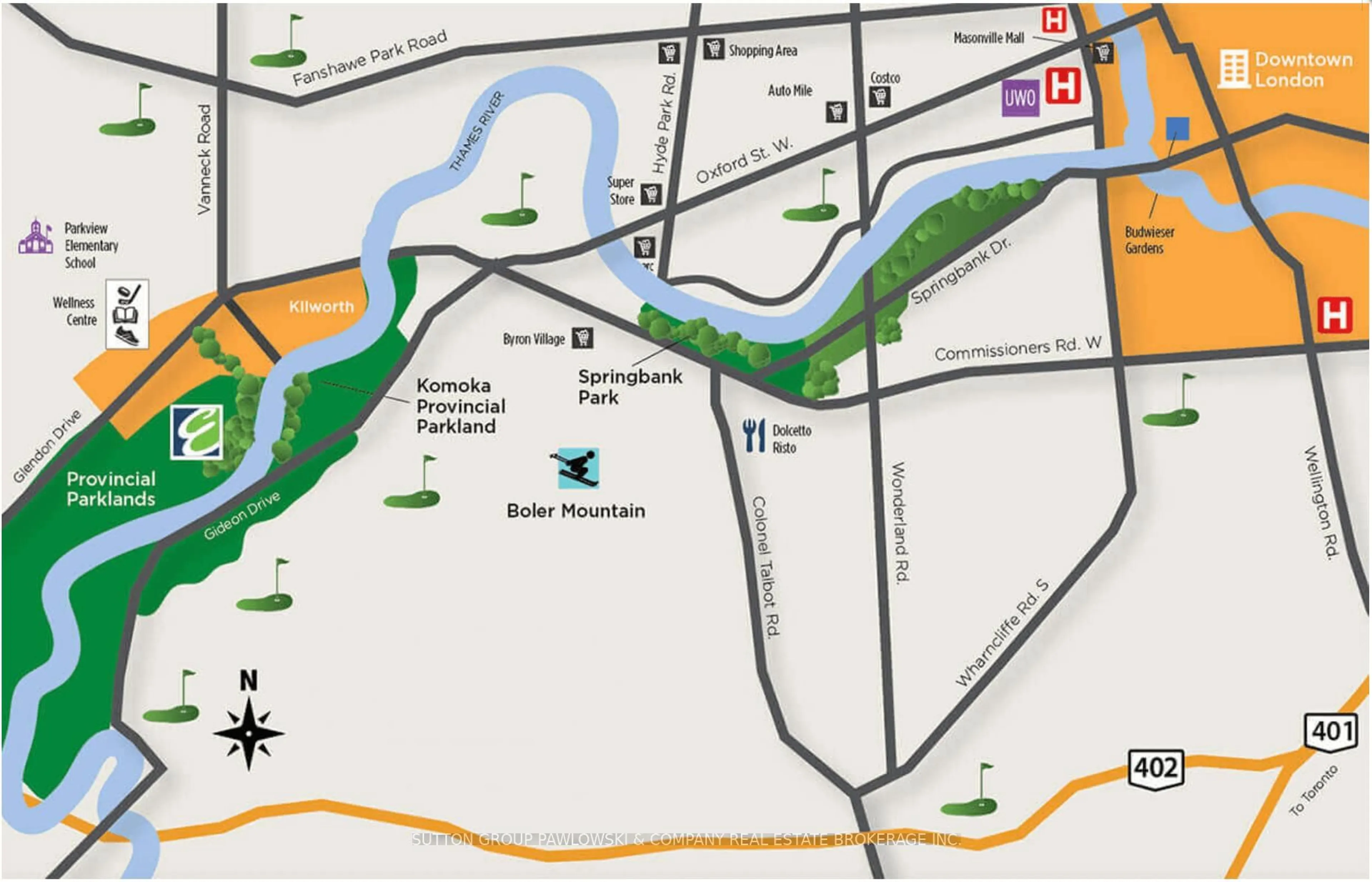 Picture of a map for 6 Bayshore Dr #Lot #65, Middlesex Centre Ontario N0L 1R0