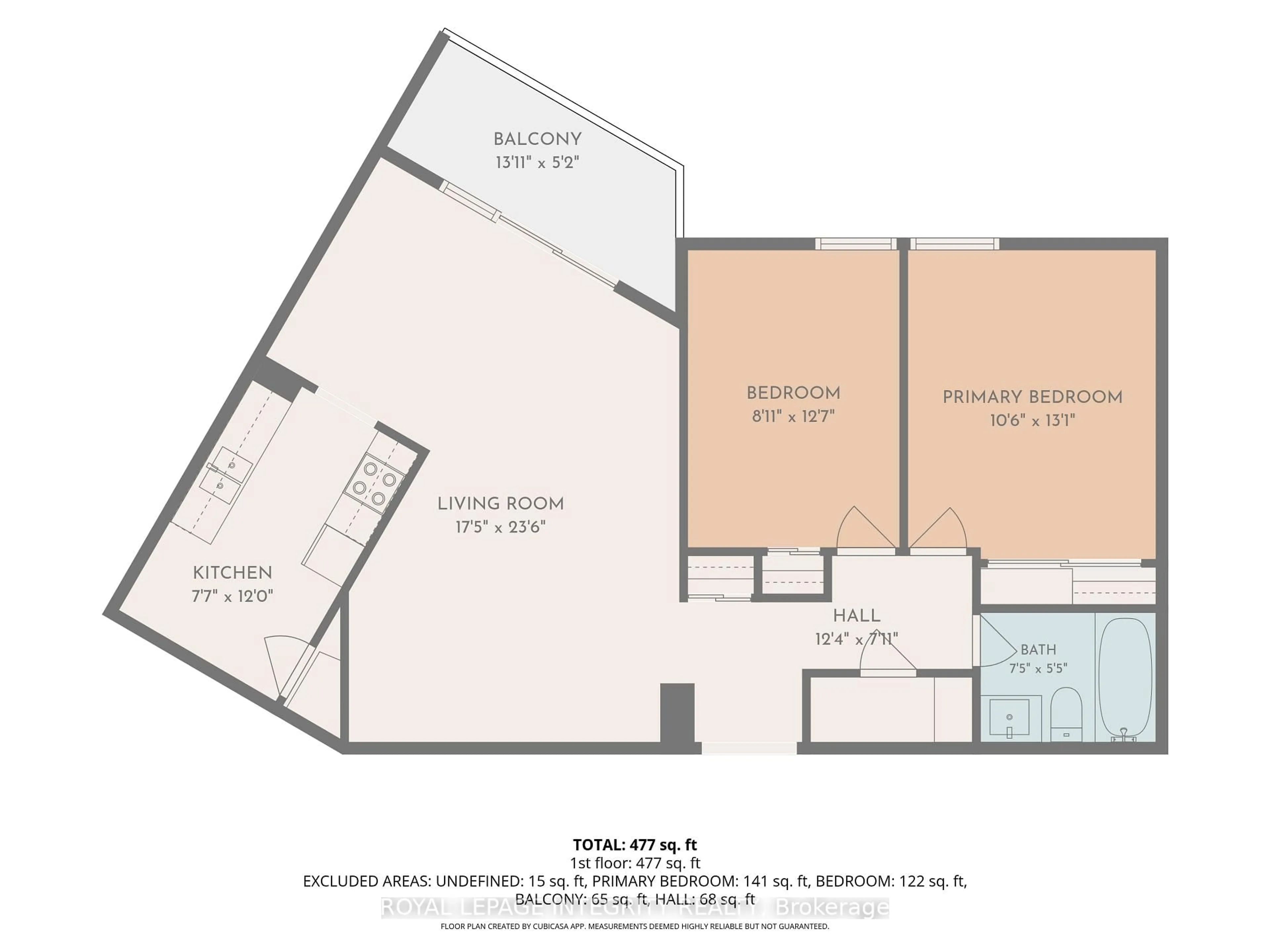 Floor plan for 2000 Jasmine Cres #606, Ottawa Ontario K1J 8K4
