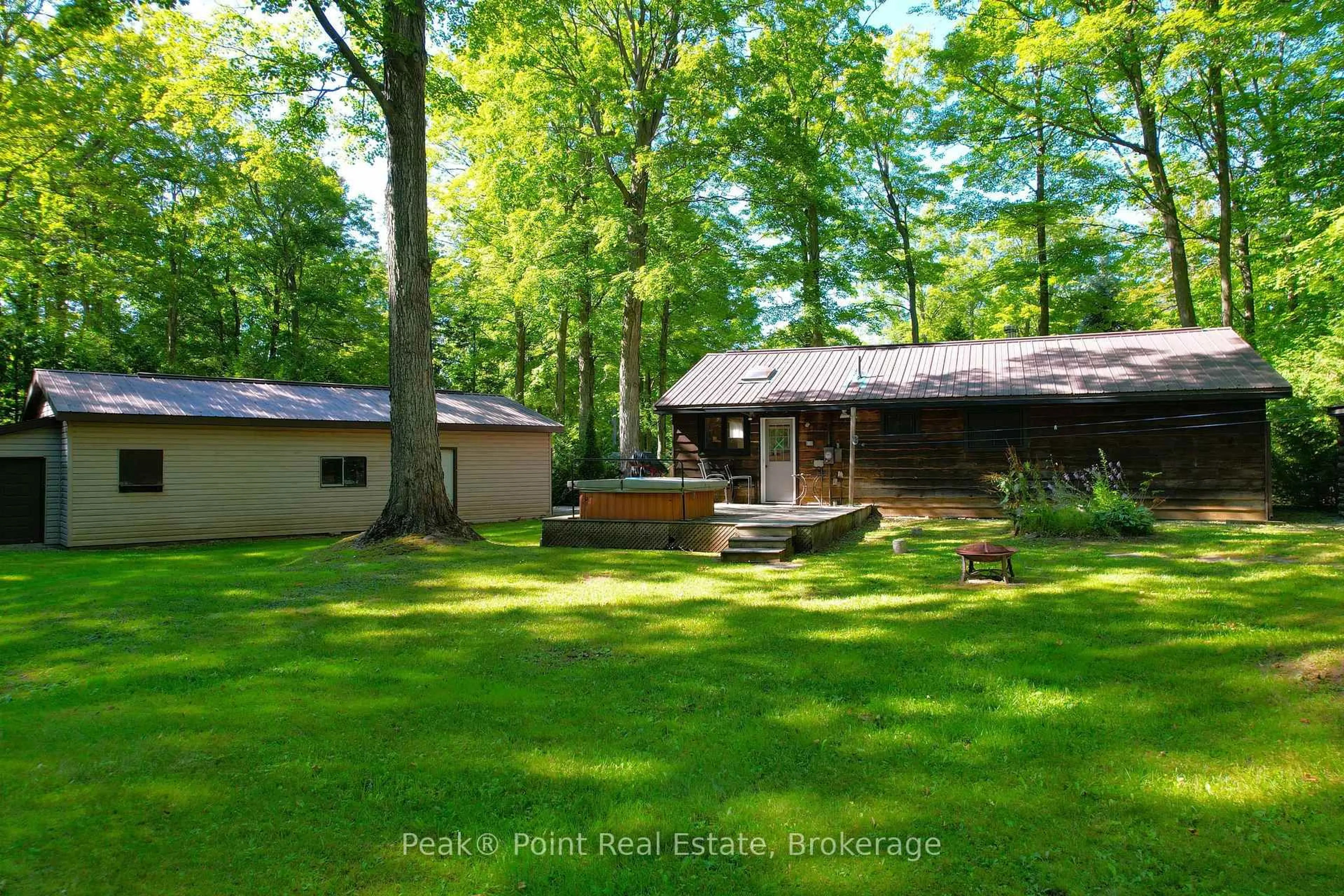 Patio, forest/trees view for 46 Mapleport Cres, South Bruce Peninsula Ontario N0H 2G0
