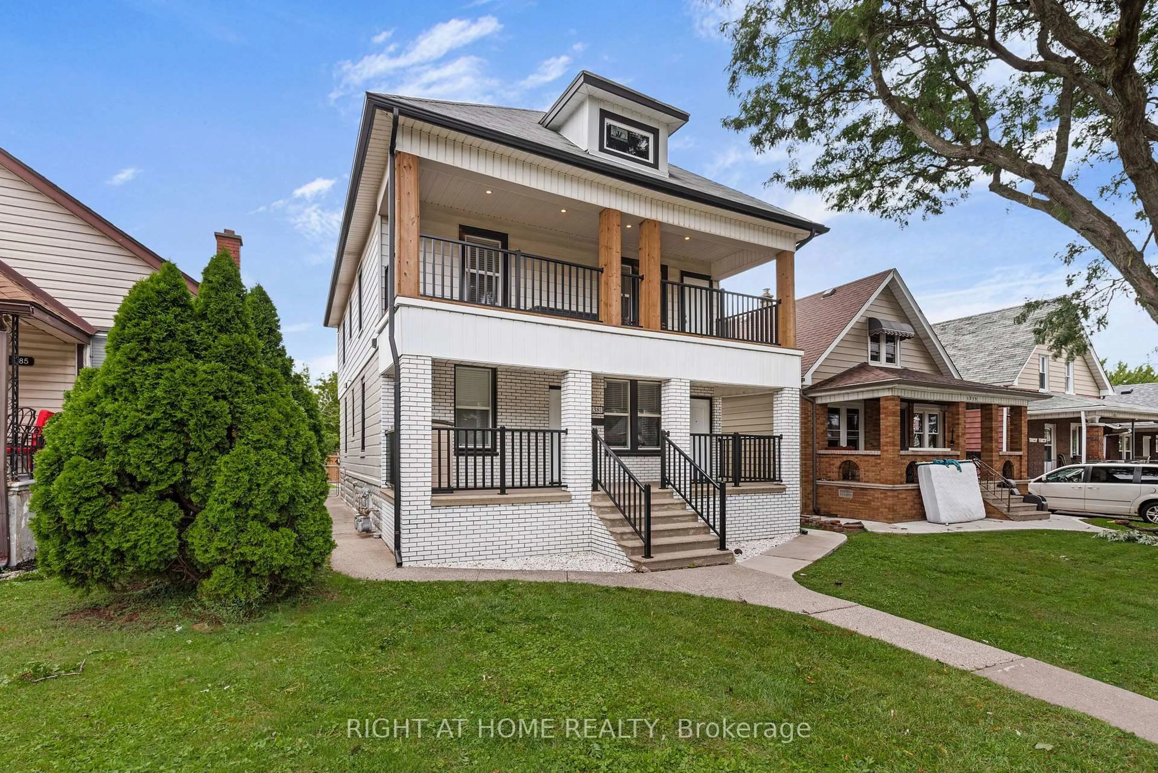 Home with brick exterior material, street for 1379-1381 Pierre Ave, Windsor Ontario N8X 4P2