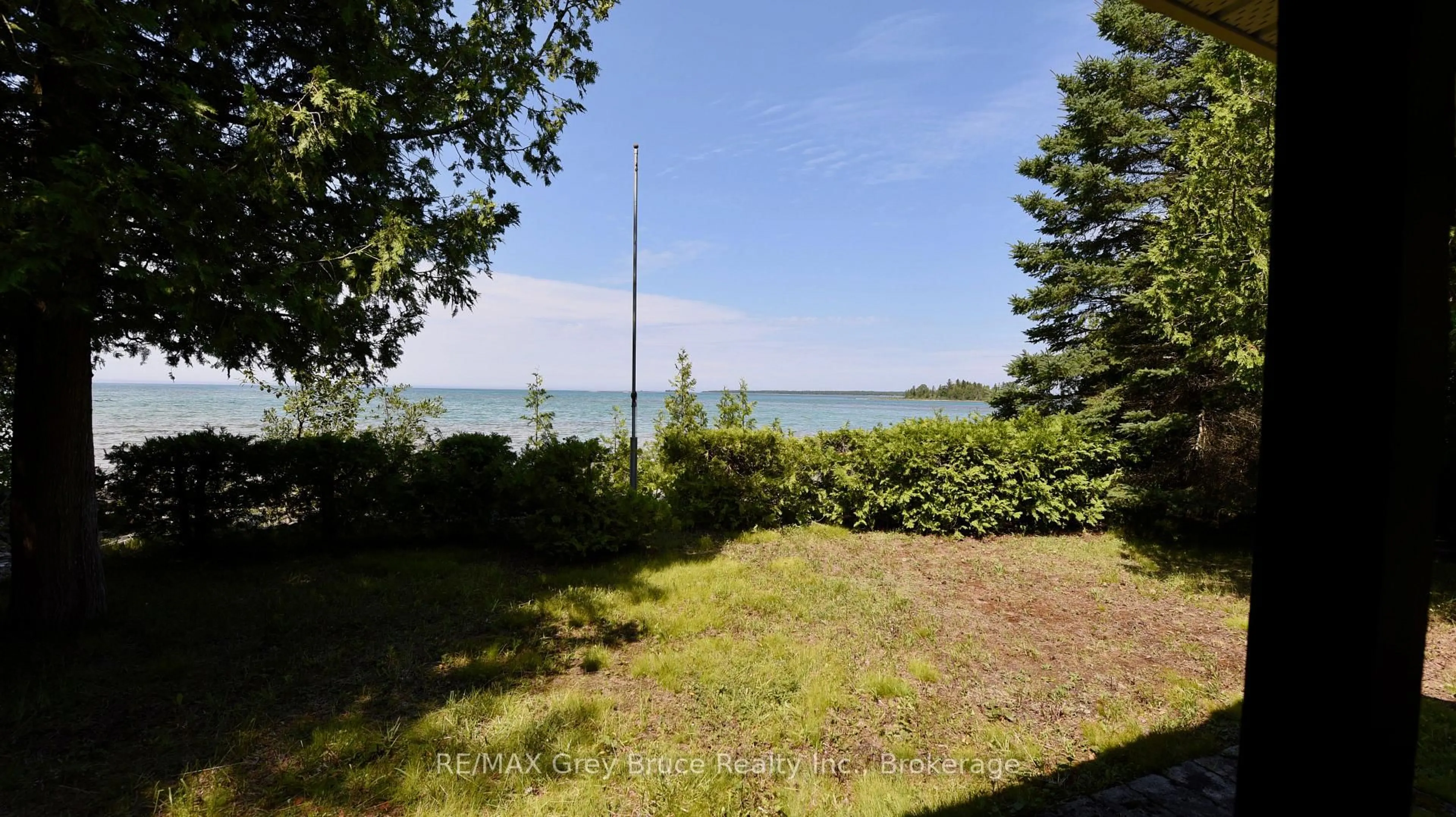 Patio, water/lake/river/ocean view for 123 Fowlie Rd, Northern Bruce Peninsula Ontario N0H 1W0