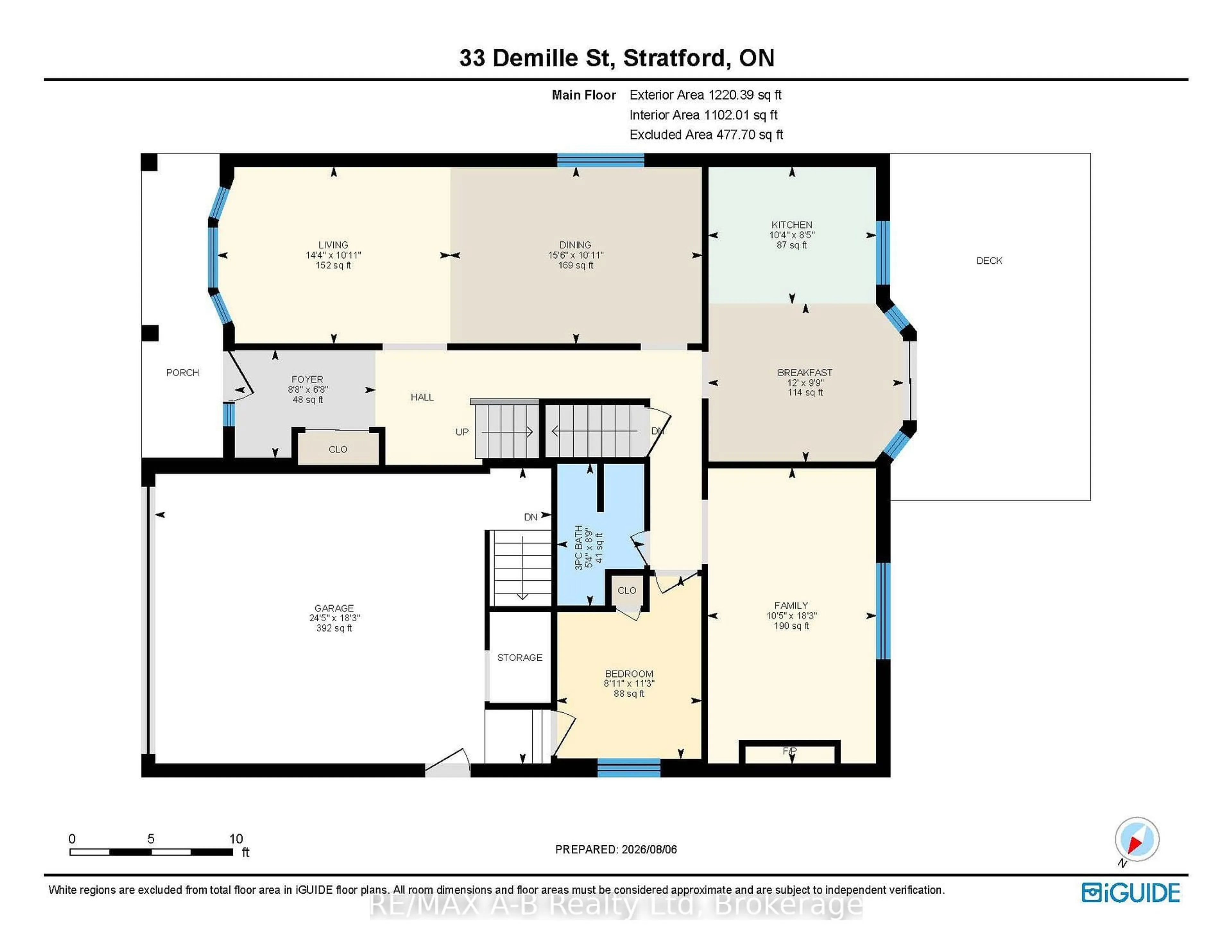 Floor plan for 33 Demille St, Stratford Ontario N4Z 1C5