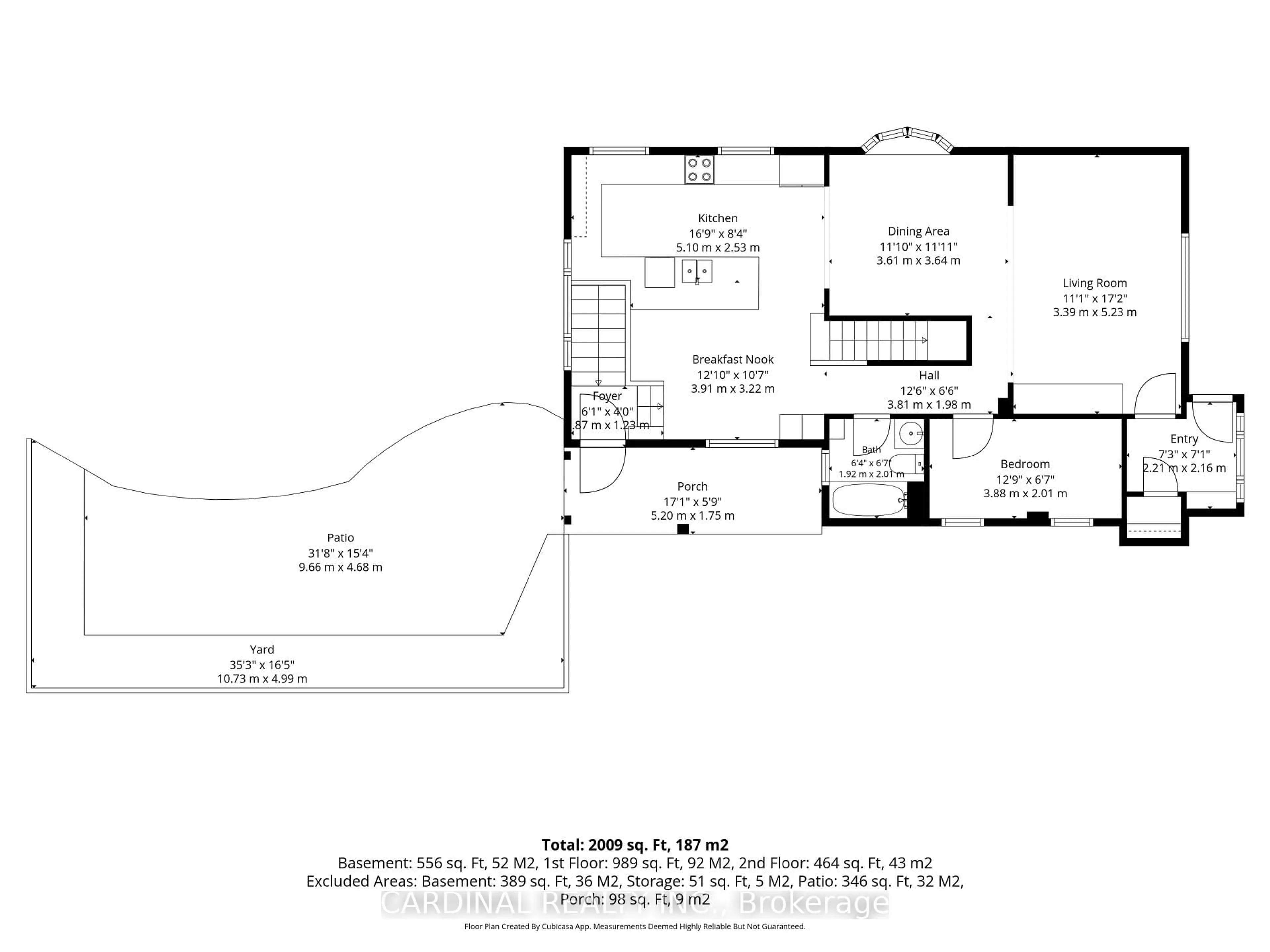 Floor plan for 25 Trefusis St, Port Hope Ontario L1A 3P1