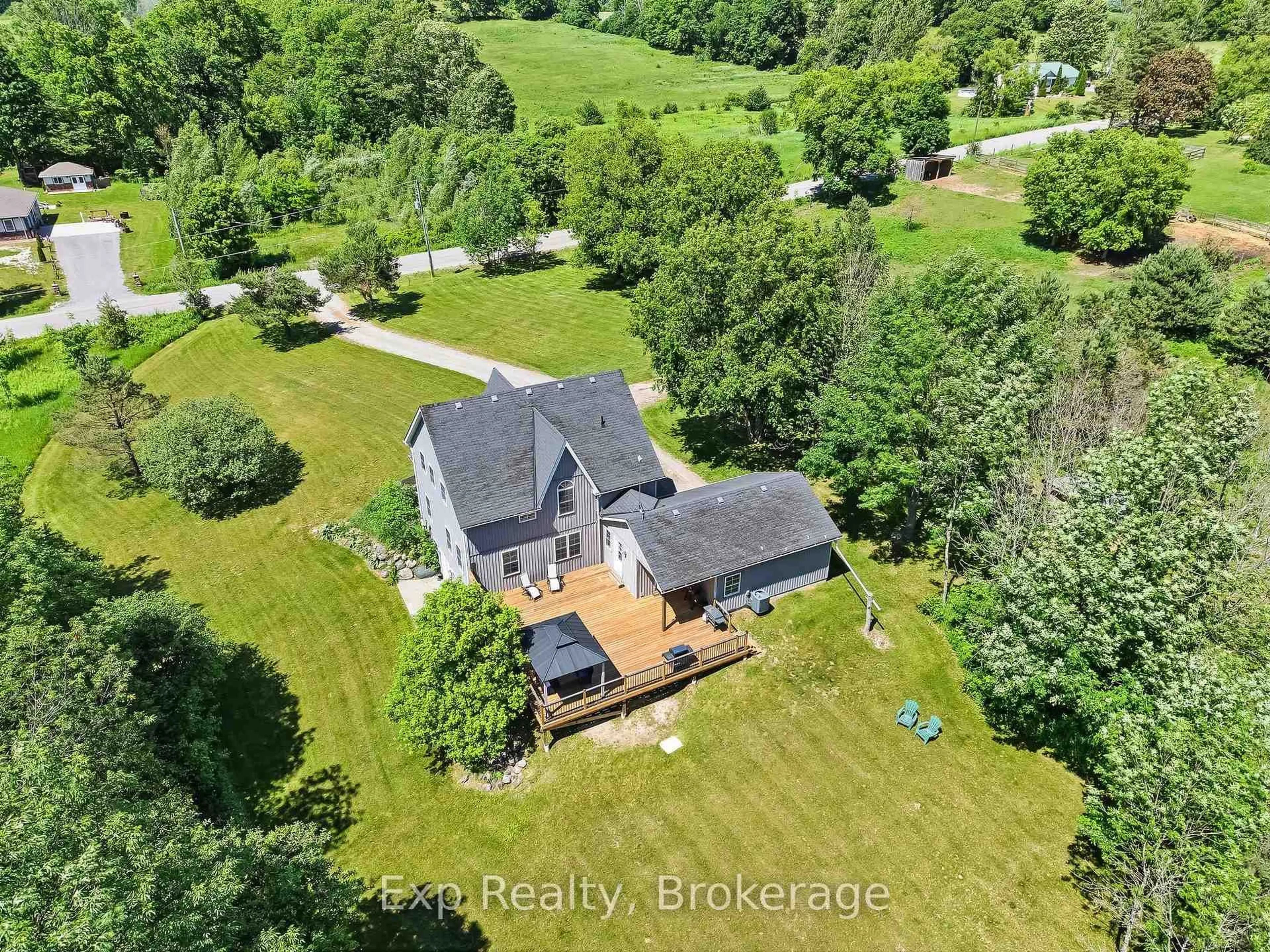 A pic from outside/outdoor area/front of a property/back of a property/a pic from drone, water/lake/river/ocean view for 897 Dingman Rd, Cramahe Ontario K0K 1M0
